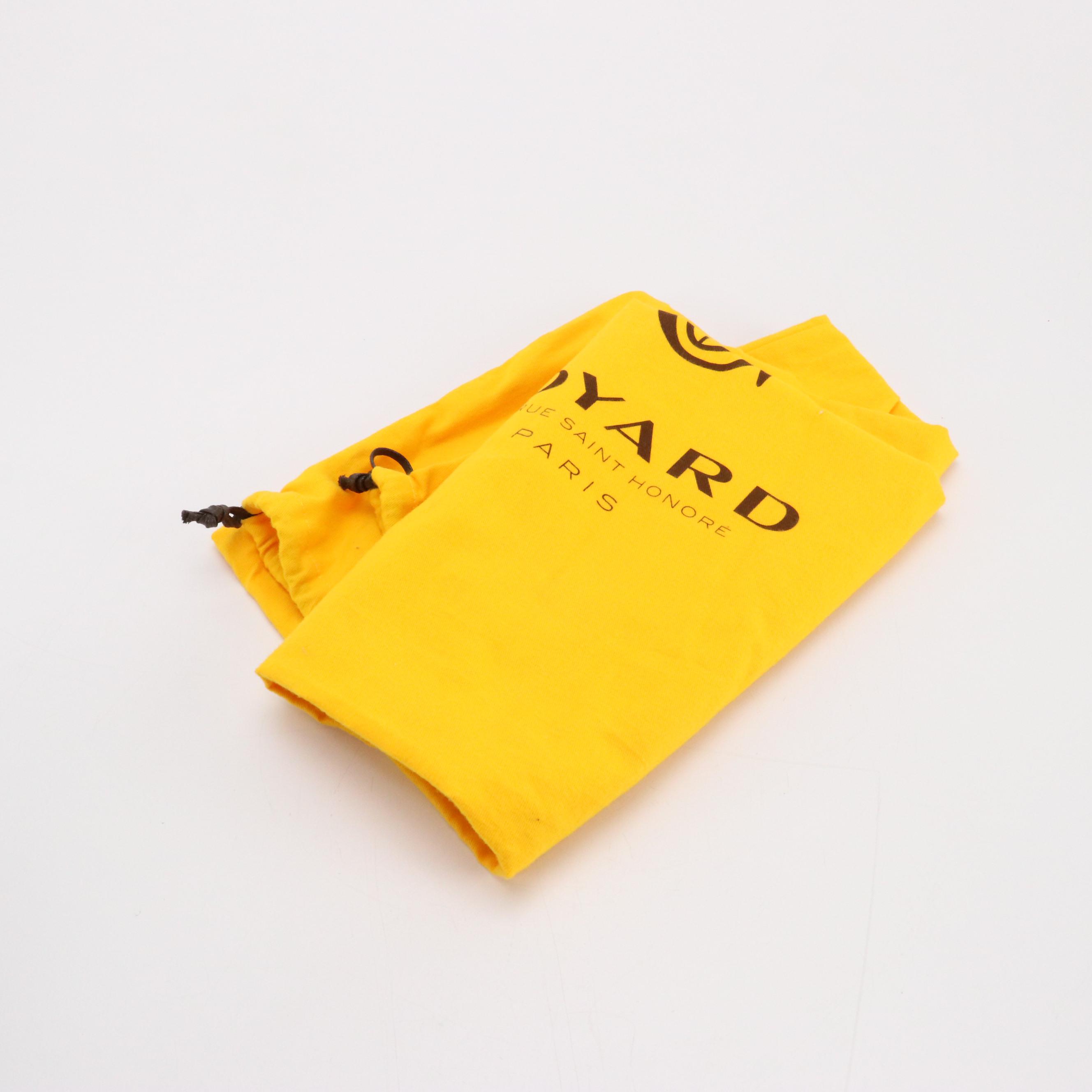 Goyard St. Louis GM Tote in Goyardine Chevron Canvas with Leather Trim and Pouch