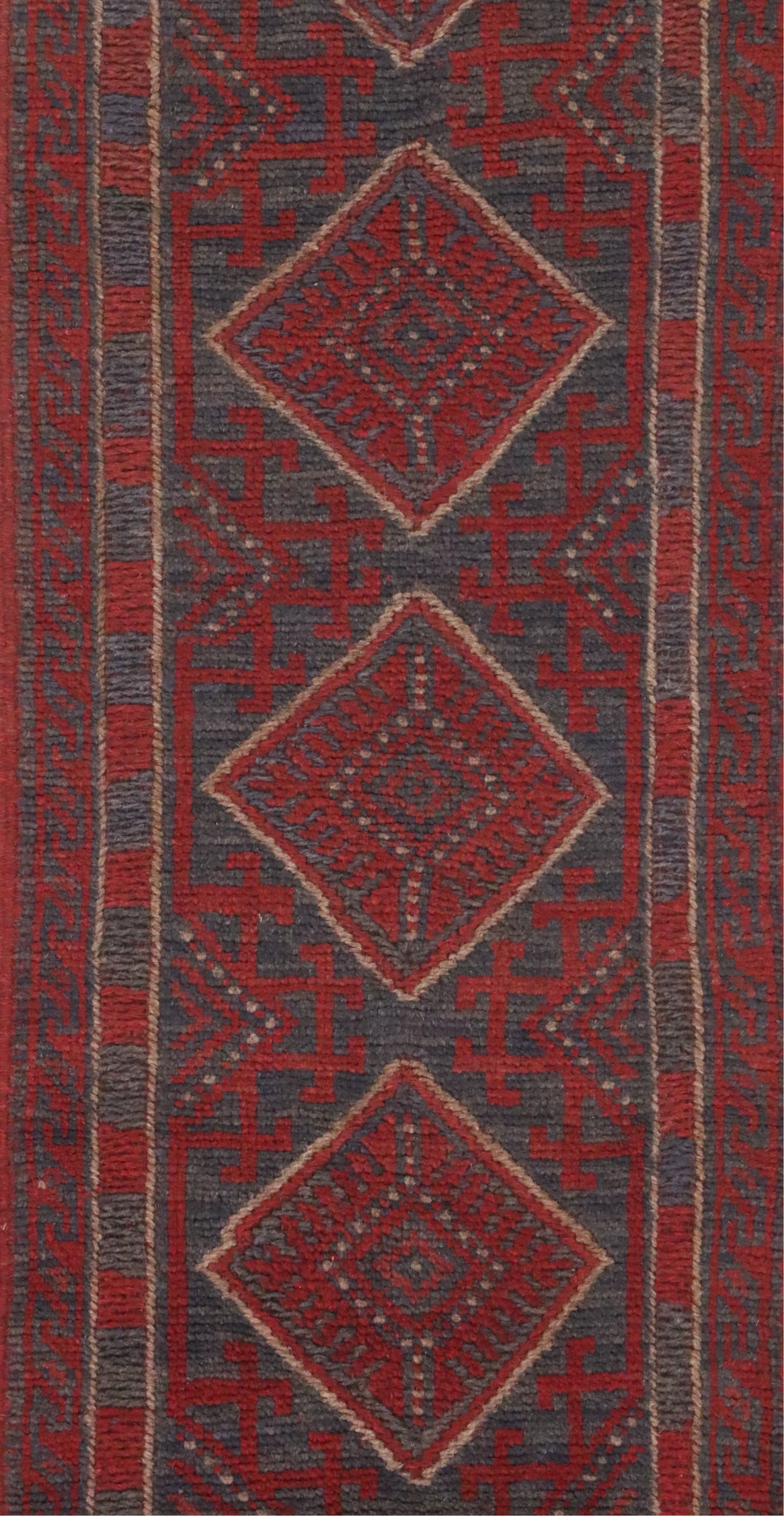 1'11 x 7'10 Handwoven Afghan Mashwani Carpet Runner