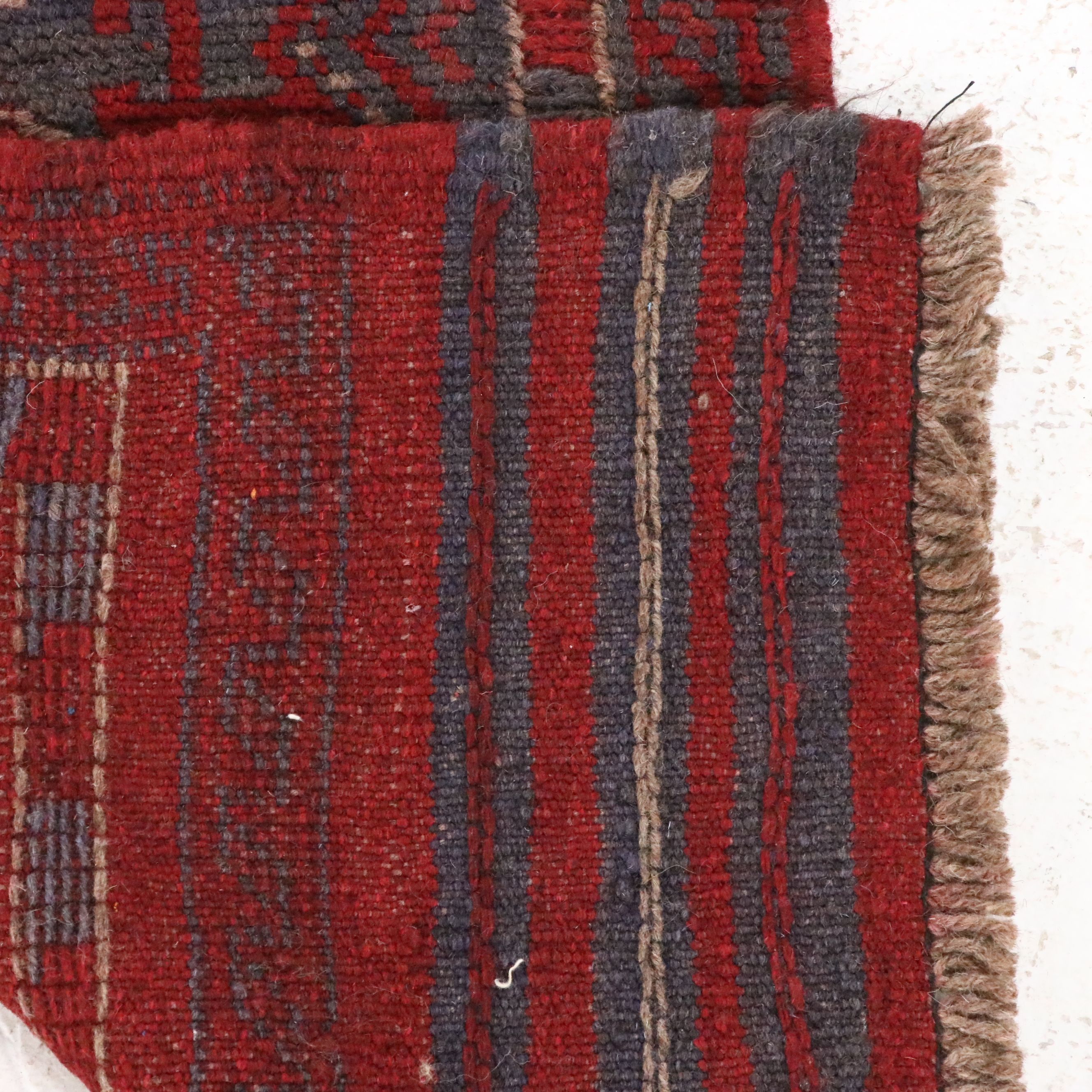 1'11 x 7'10 Handwoven Afghan Mashwani Carpet Runner