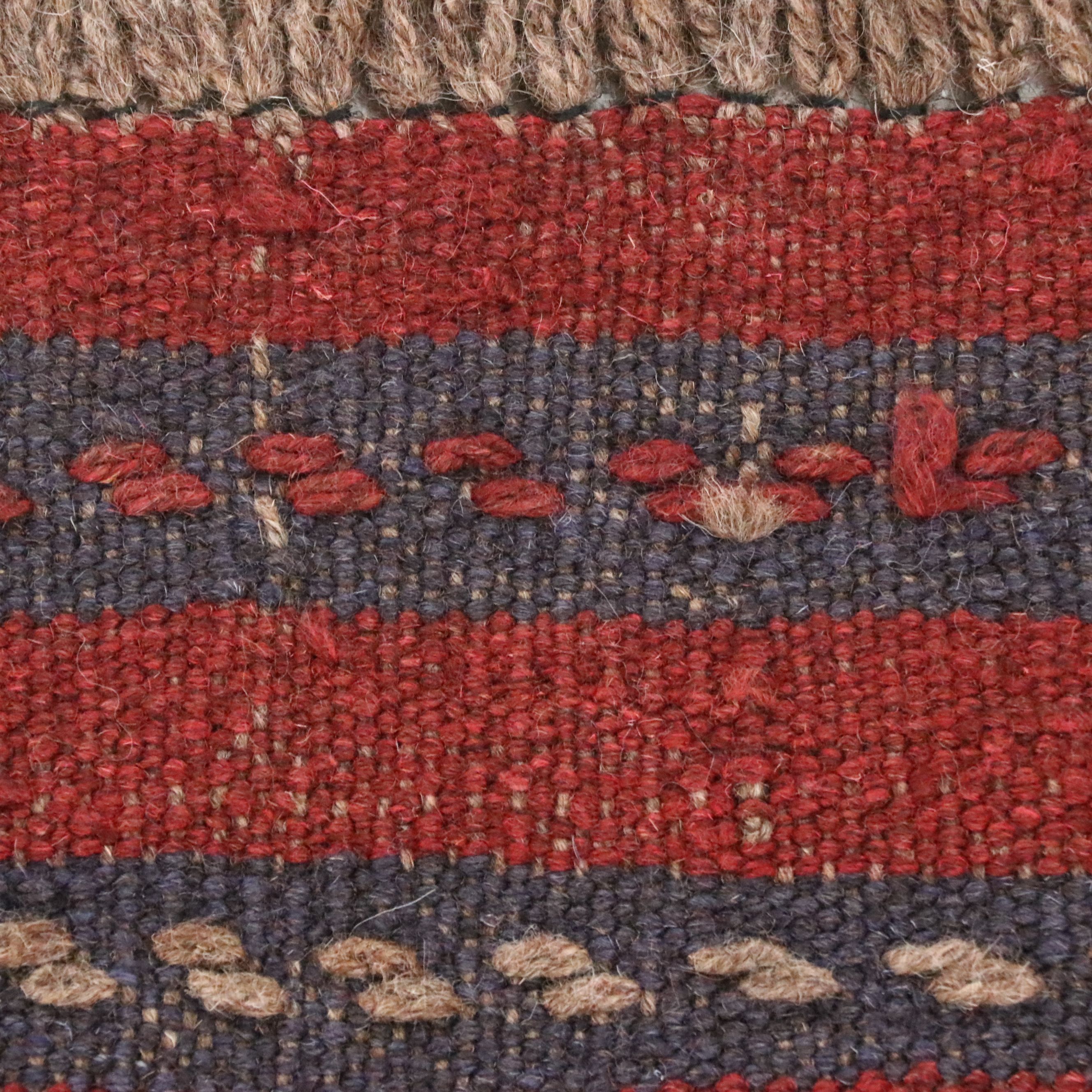 1'11 x 7'10 Handwoven Afghan Mashwani Carpet Runner