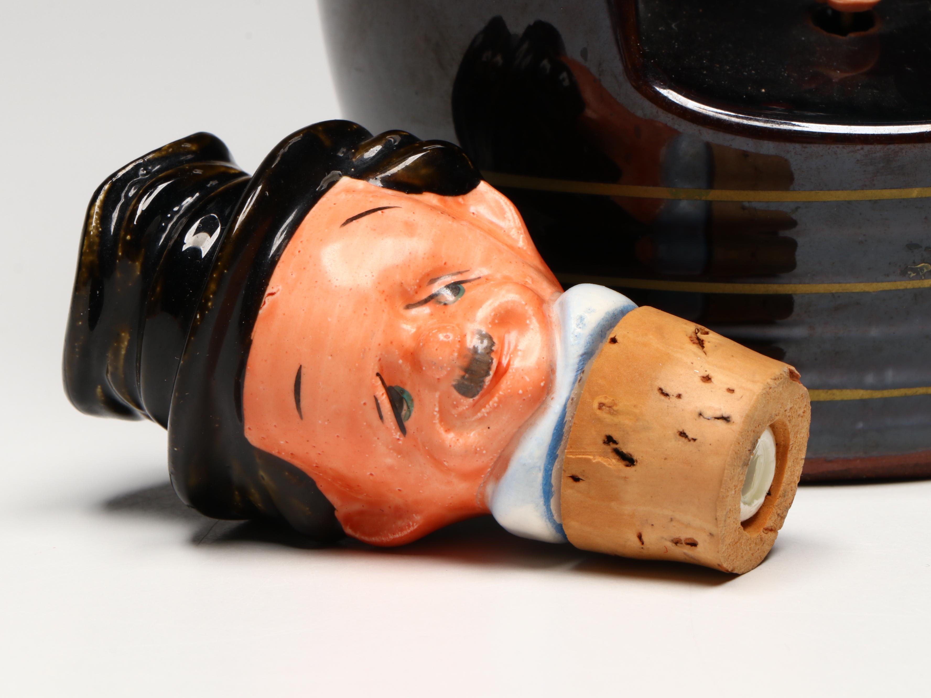 Hudepohl Beer Glass Tumblers with Playboy Club Ashtray and Musical Jug