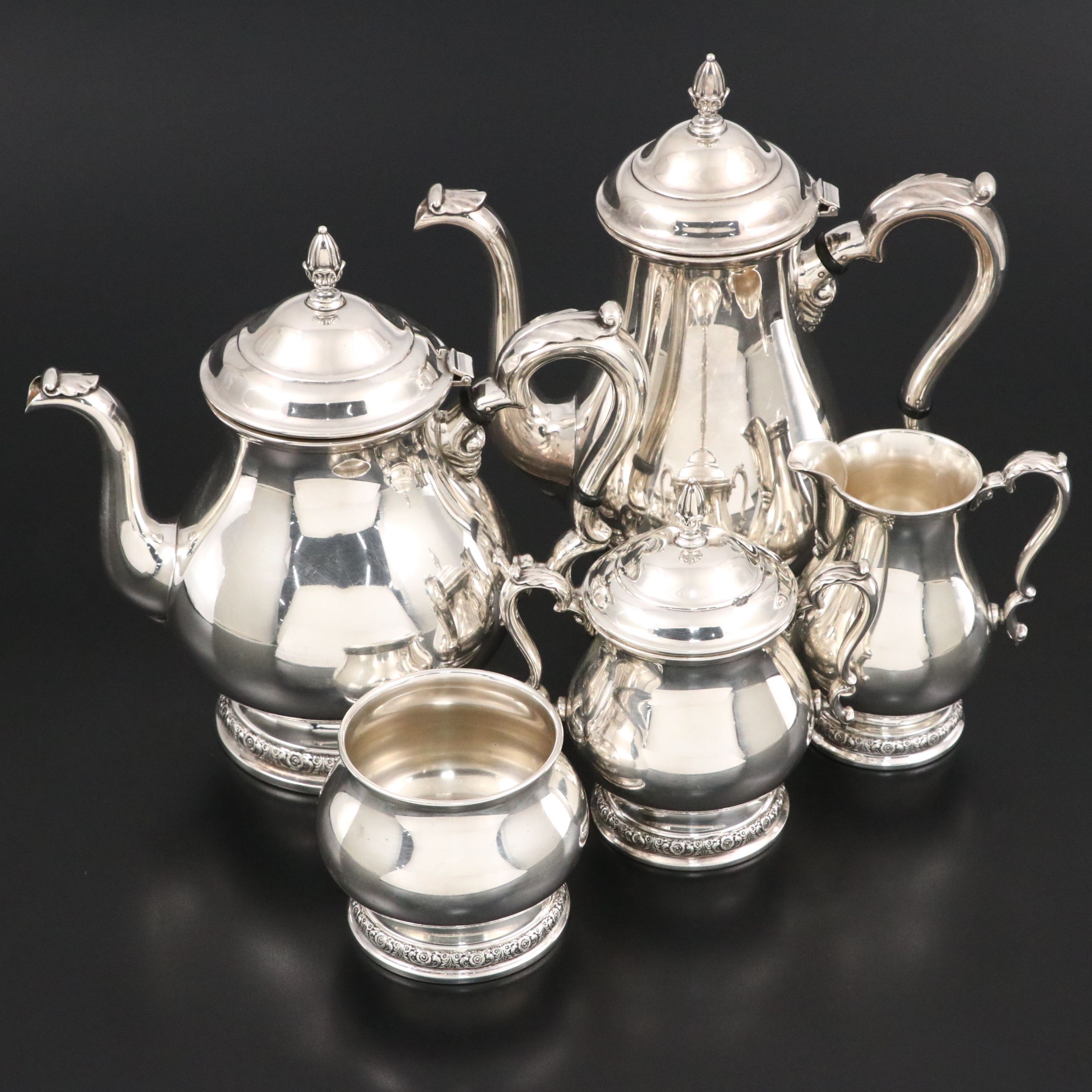 International "Prelude" Sterling Silver Tea and Coffee Service