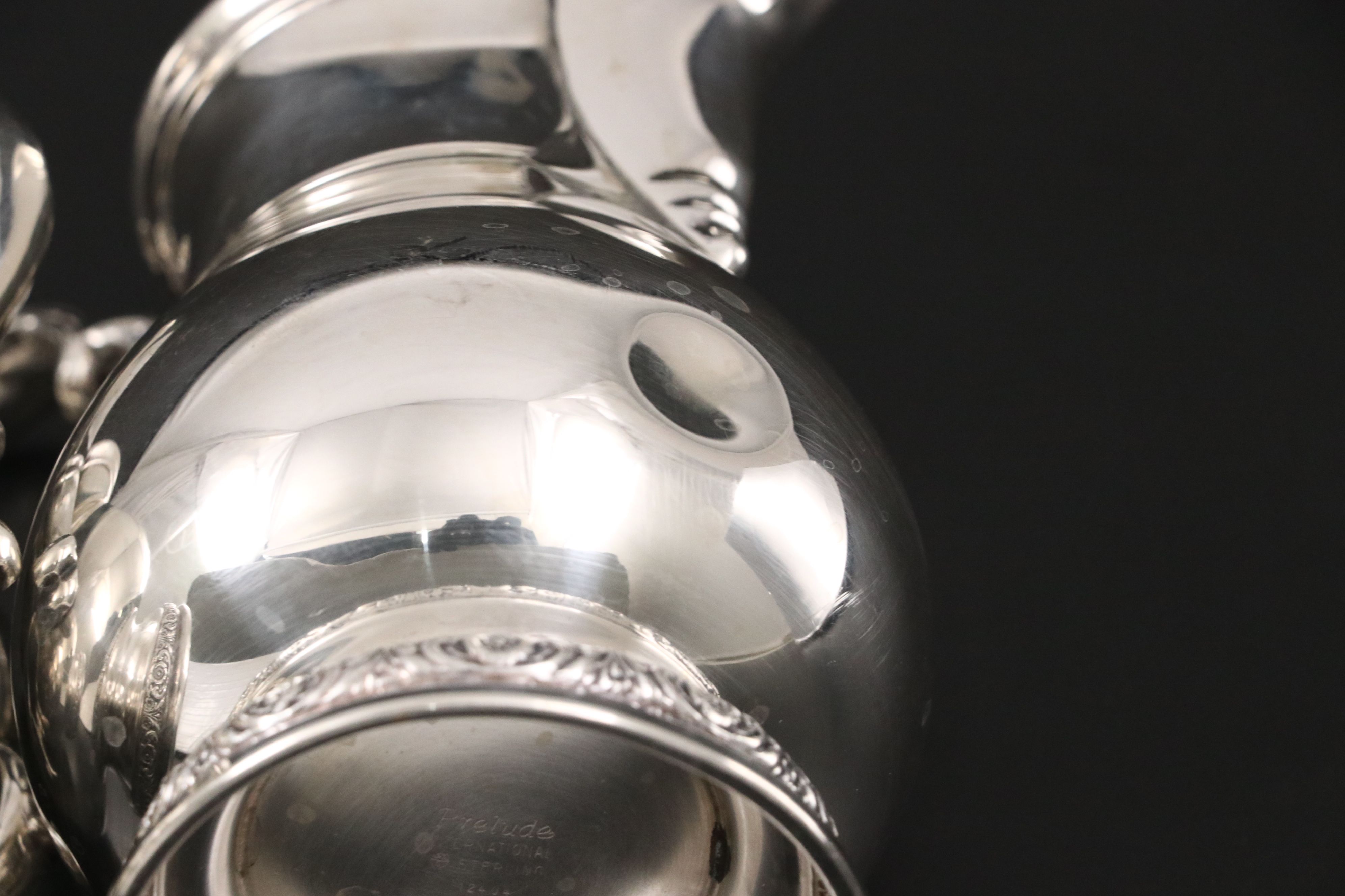 International "Prelude" Sterling Silver Tea and Coffee Service