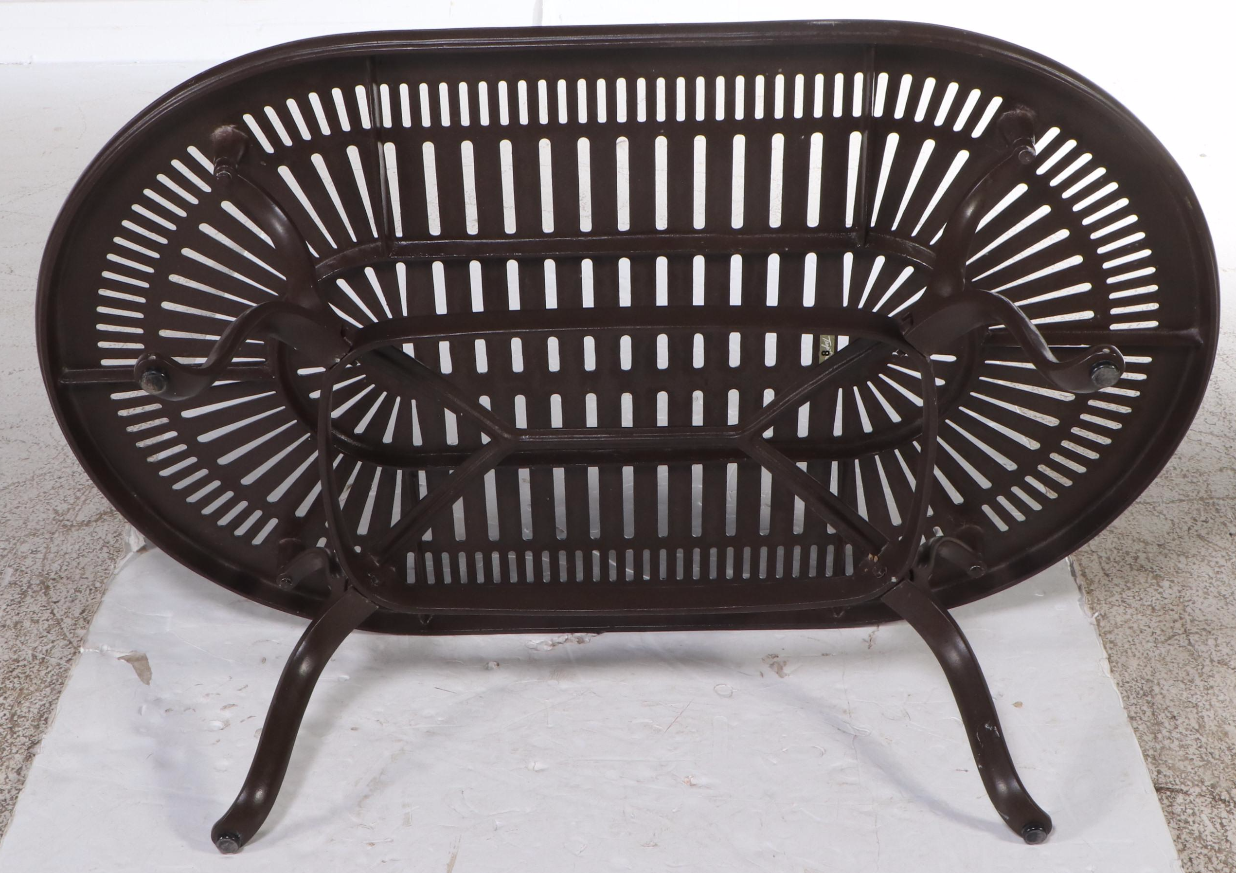 Tropitone Cast Metal Patio Coffee Table, 2013