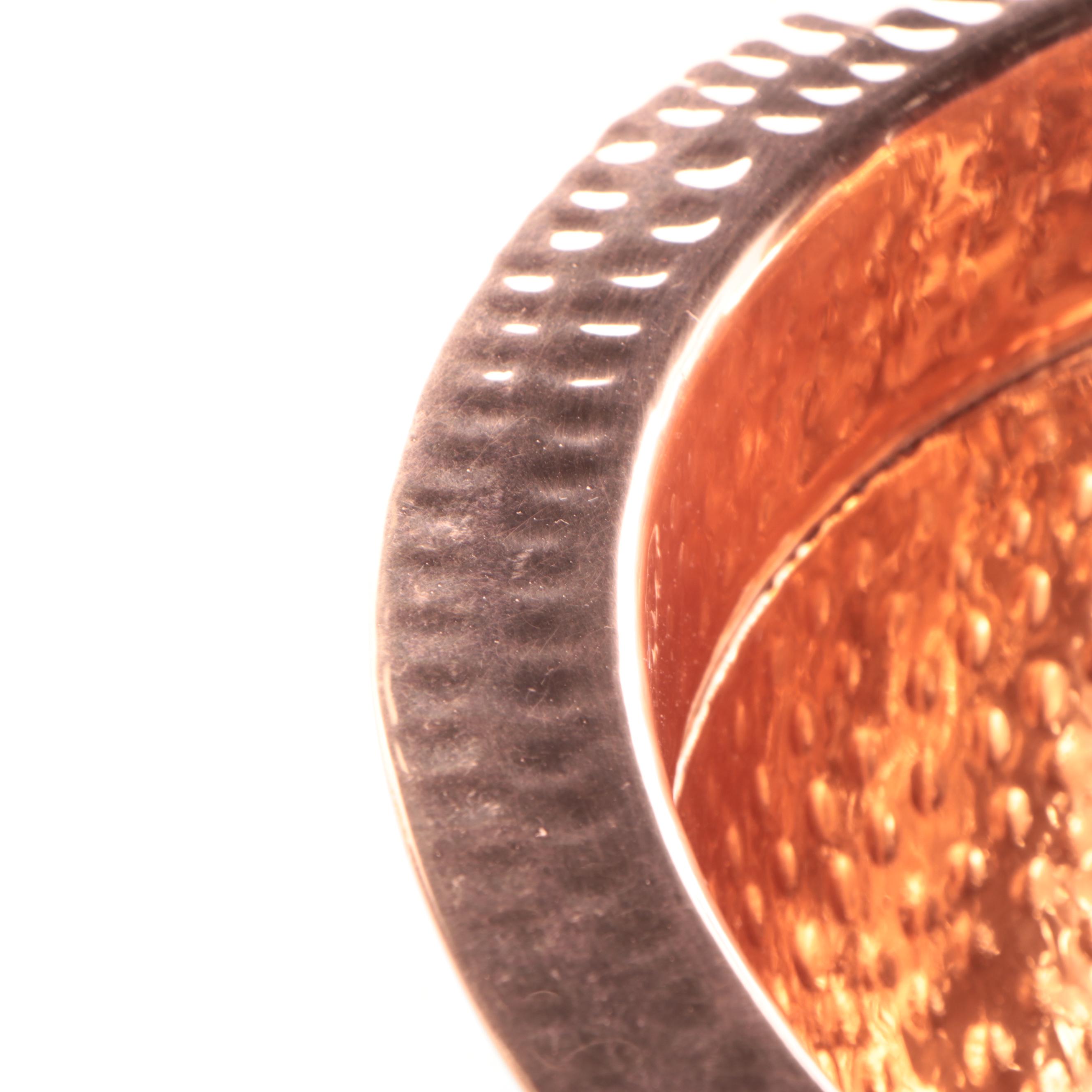 Contemporary Mosaic and Copper Bathroom Sink