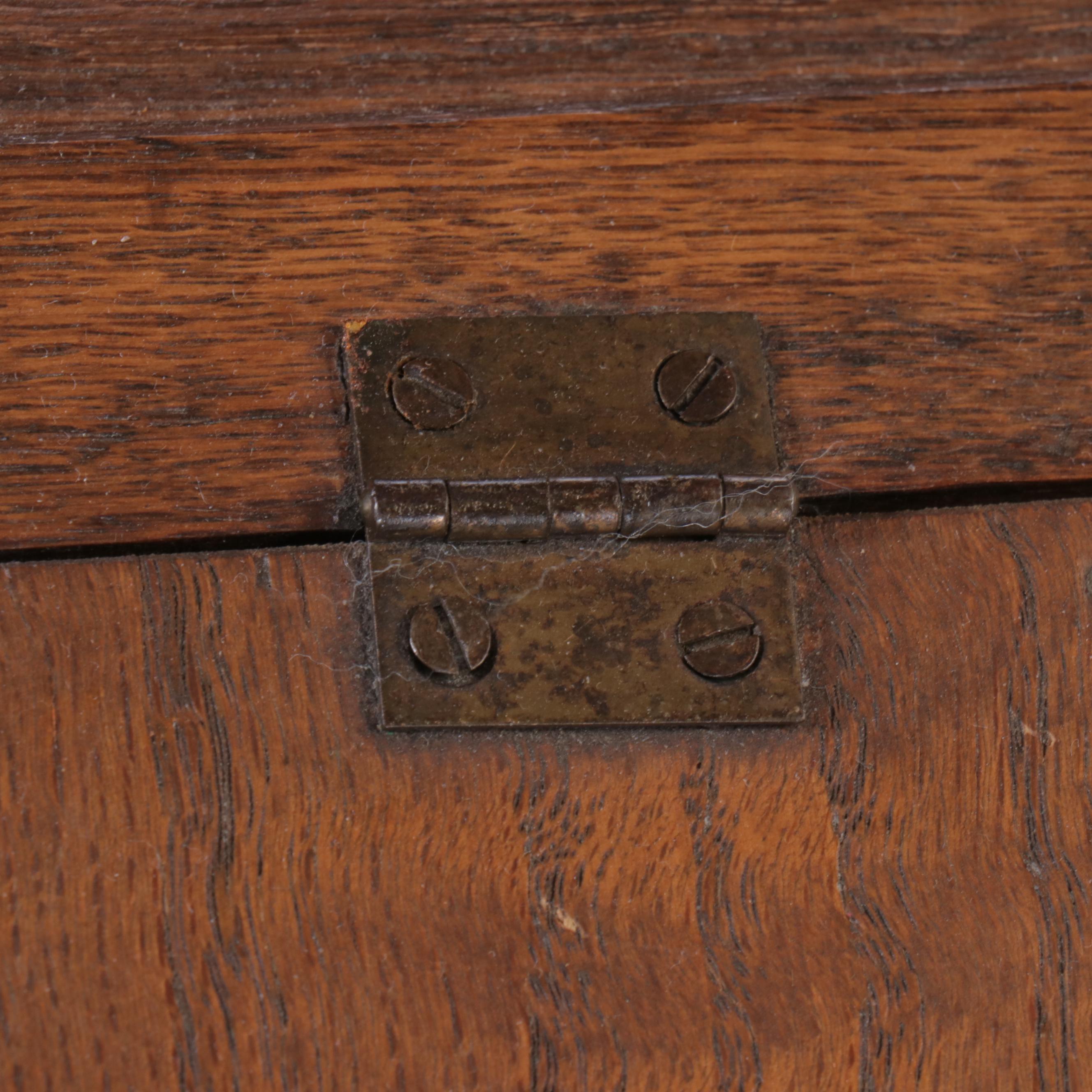 Oak Student Desk and Chair, 20th Century