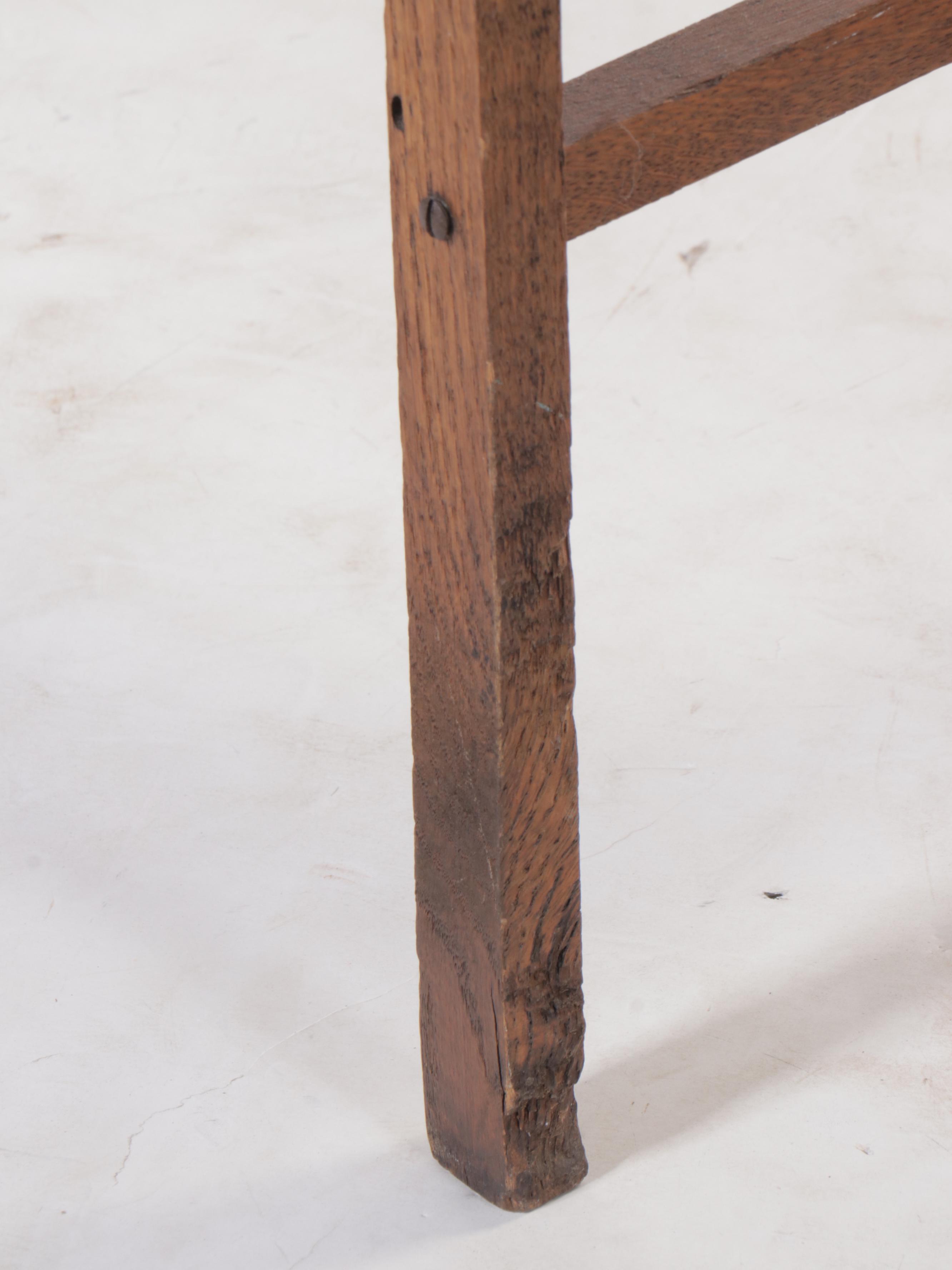 Oak Student Desk and Chair, 20th Century