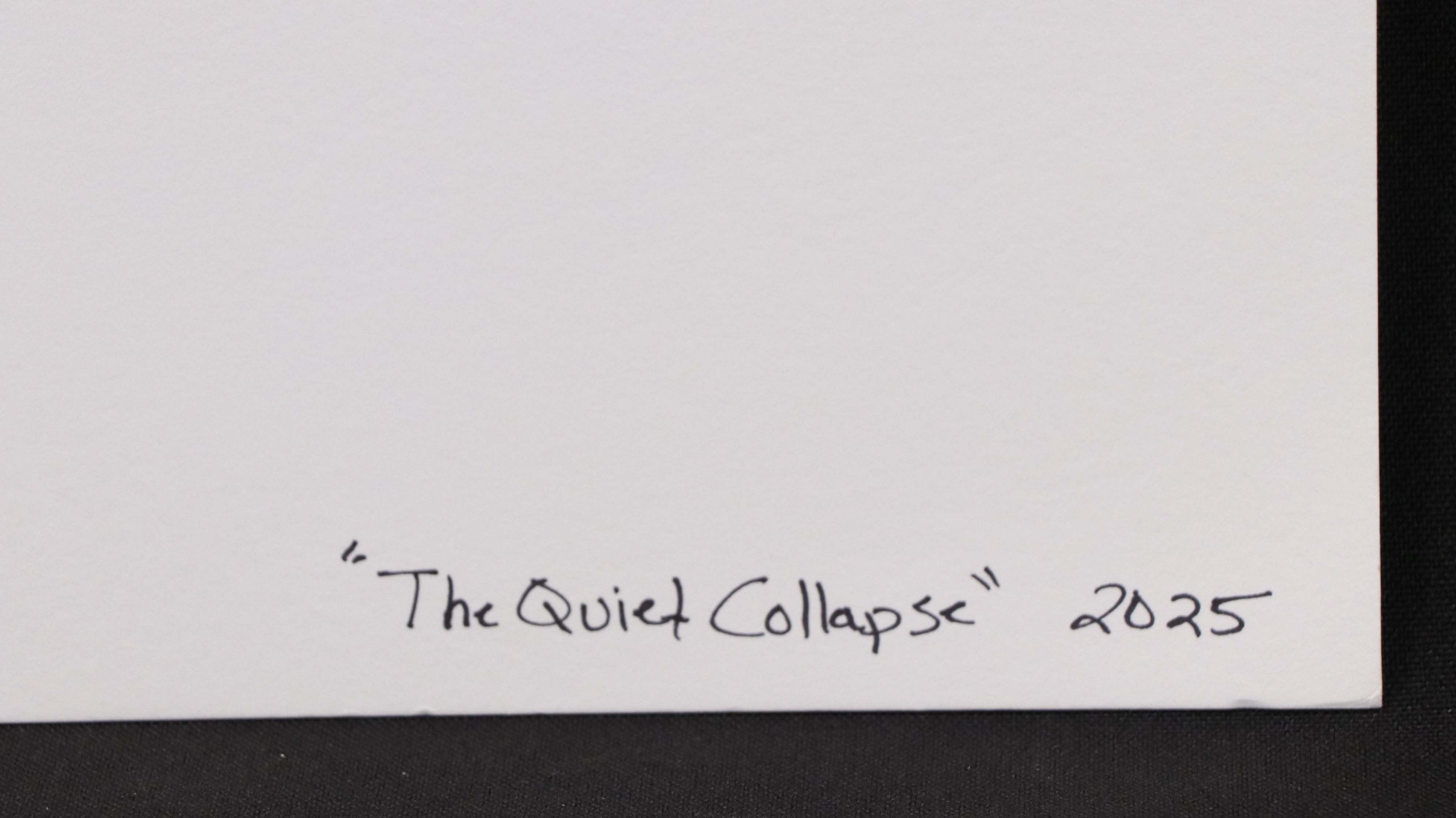 deSanto Stylized Figural Stylized Ink Drawing "The Quiet Collapse," 2025