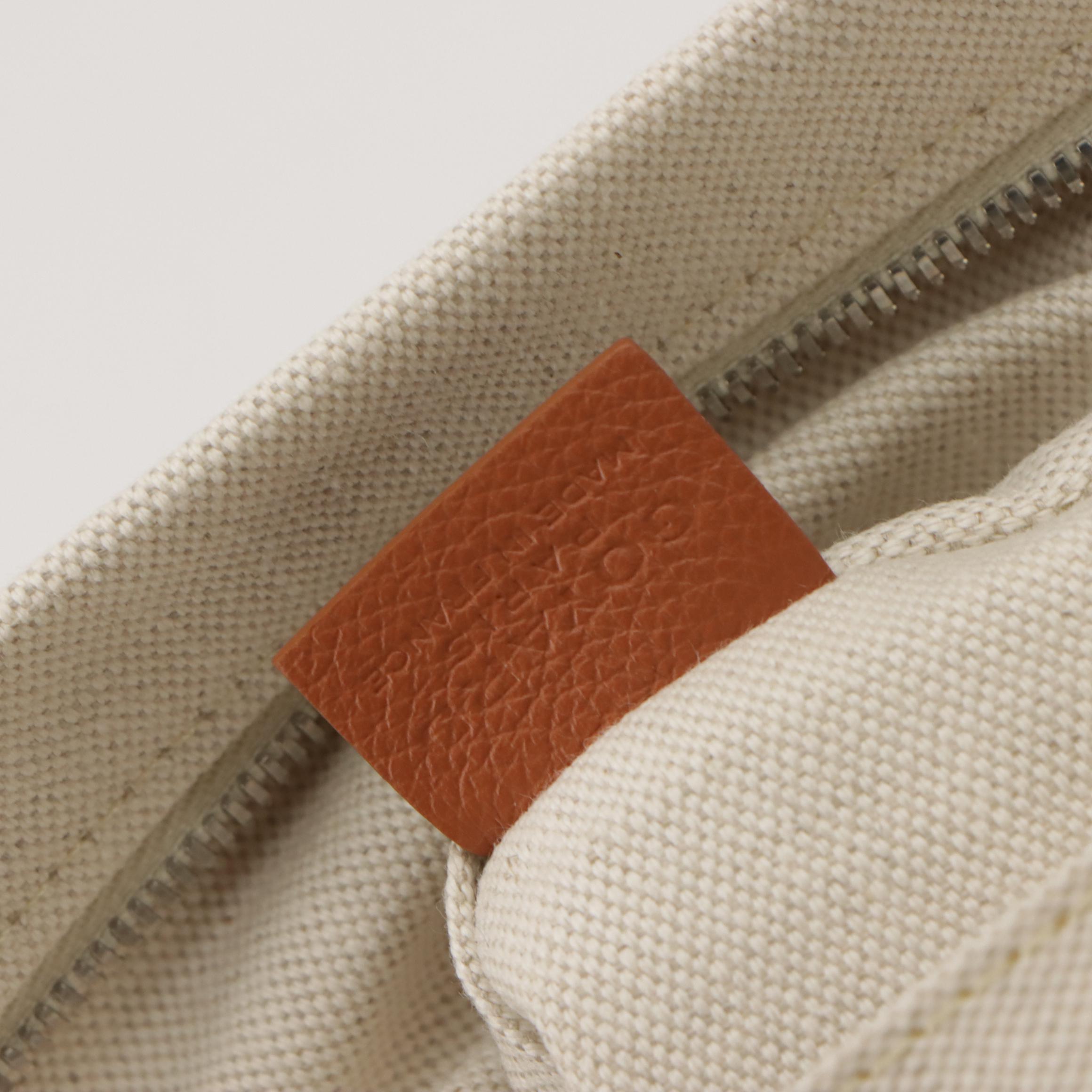 Goyard Nécessaire Large Bag Organizer in Off-White Canvas