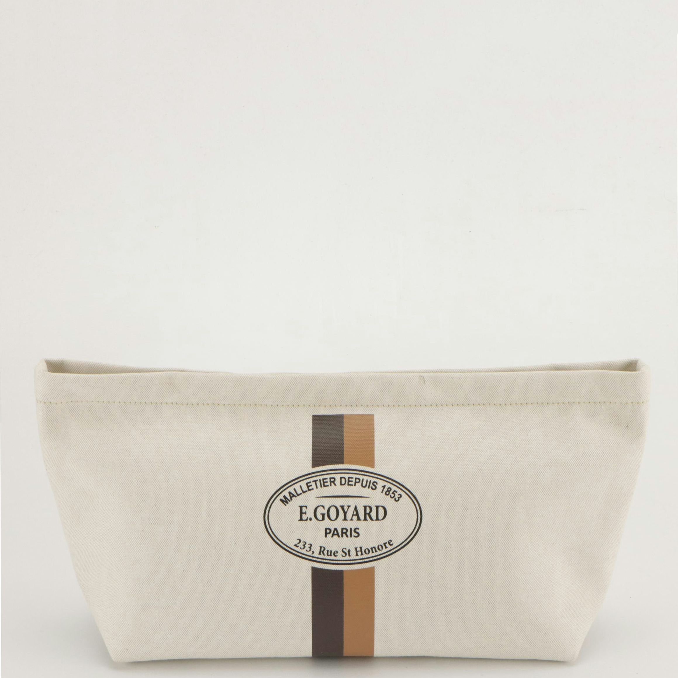 Goyard Nécessaire Large Bag Organizer in Off-White Canvas