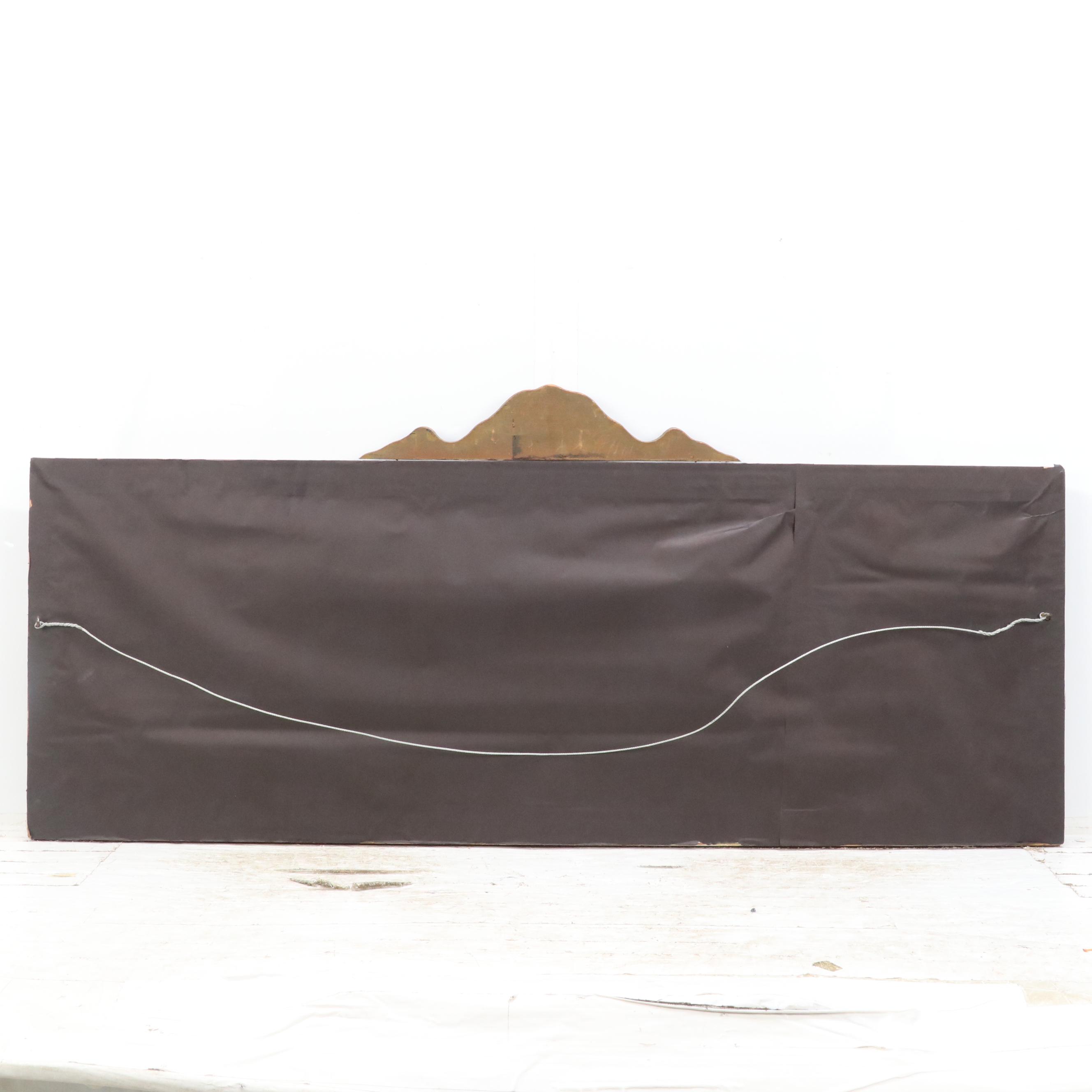 Andrew Gunderson Oil Pastel Drawing of Nocturne Campfire by River