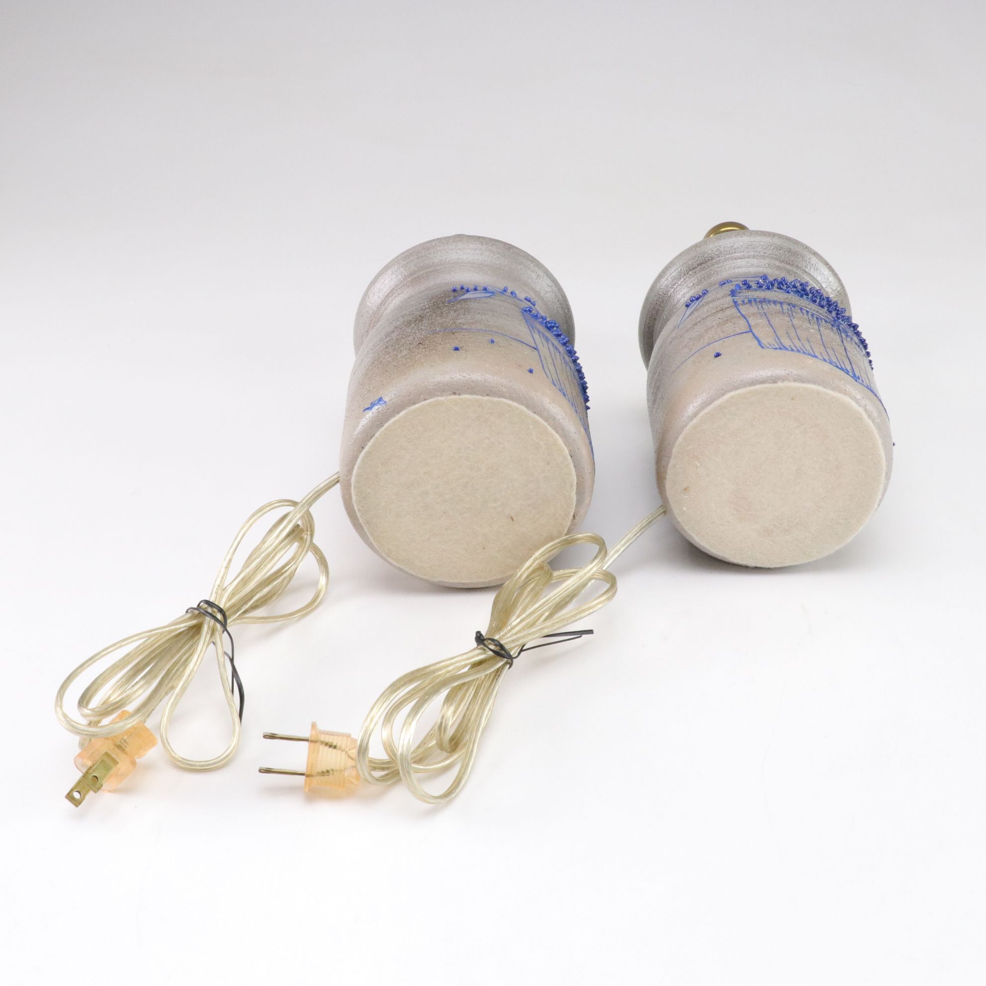 Salmon Falls Pottery Stoneware Crock Table Lamps