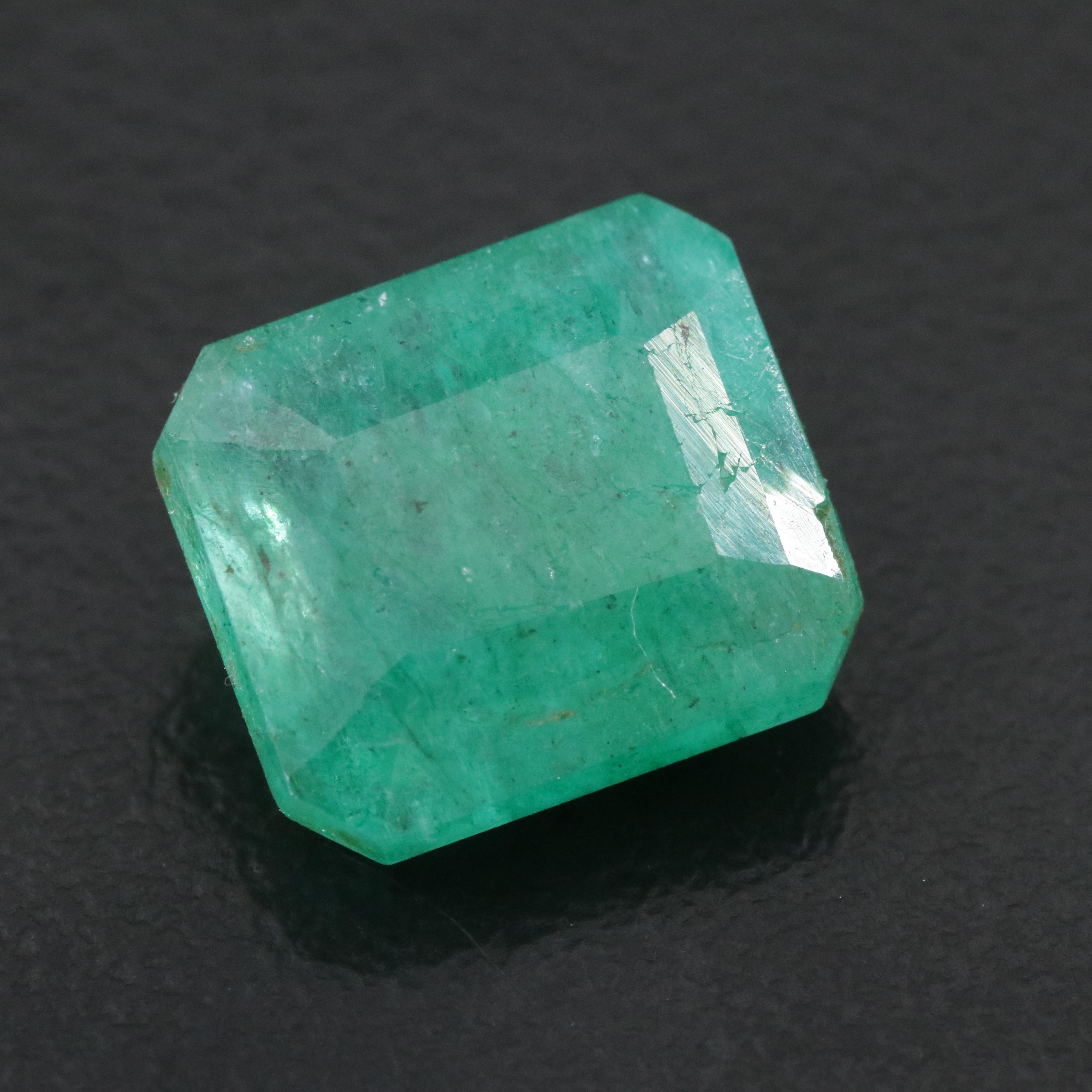 Loose 5.24 CT Emerald