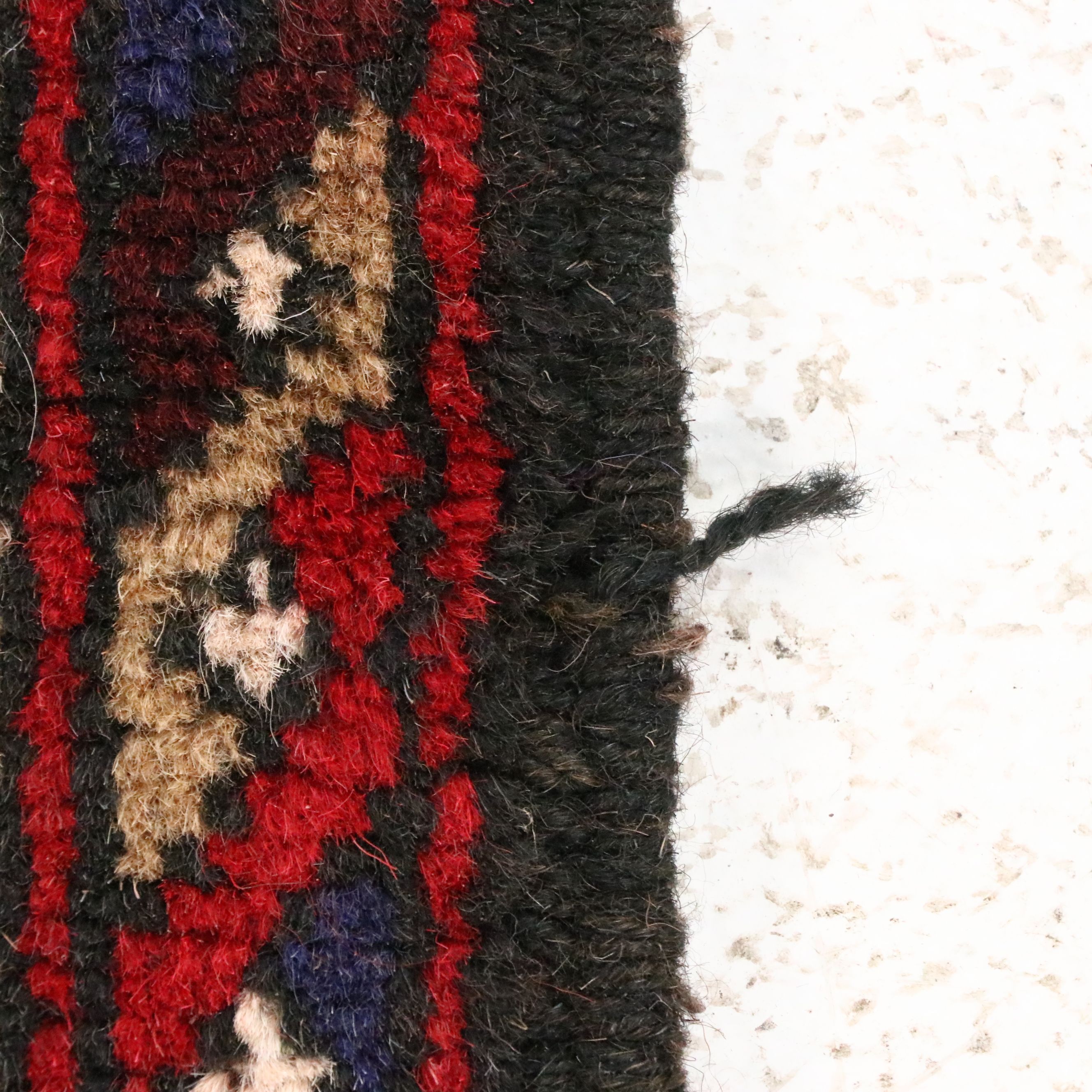 4'2 x 6'7 Hand-Knotted Afghan Pictorial Area Rug