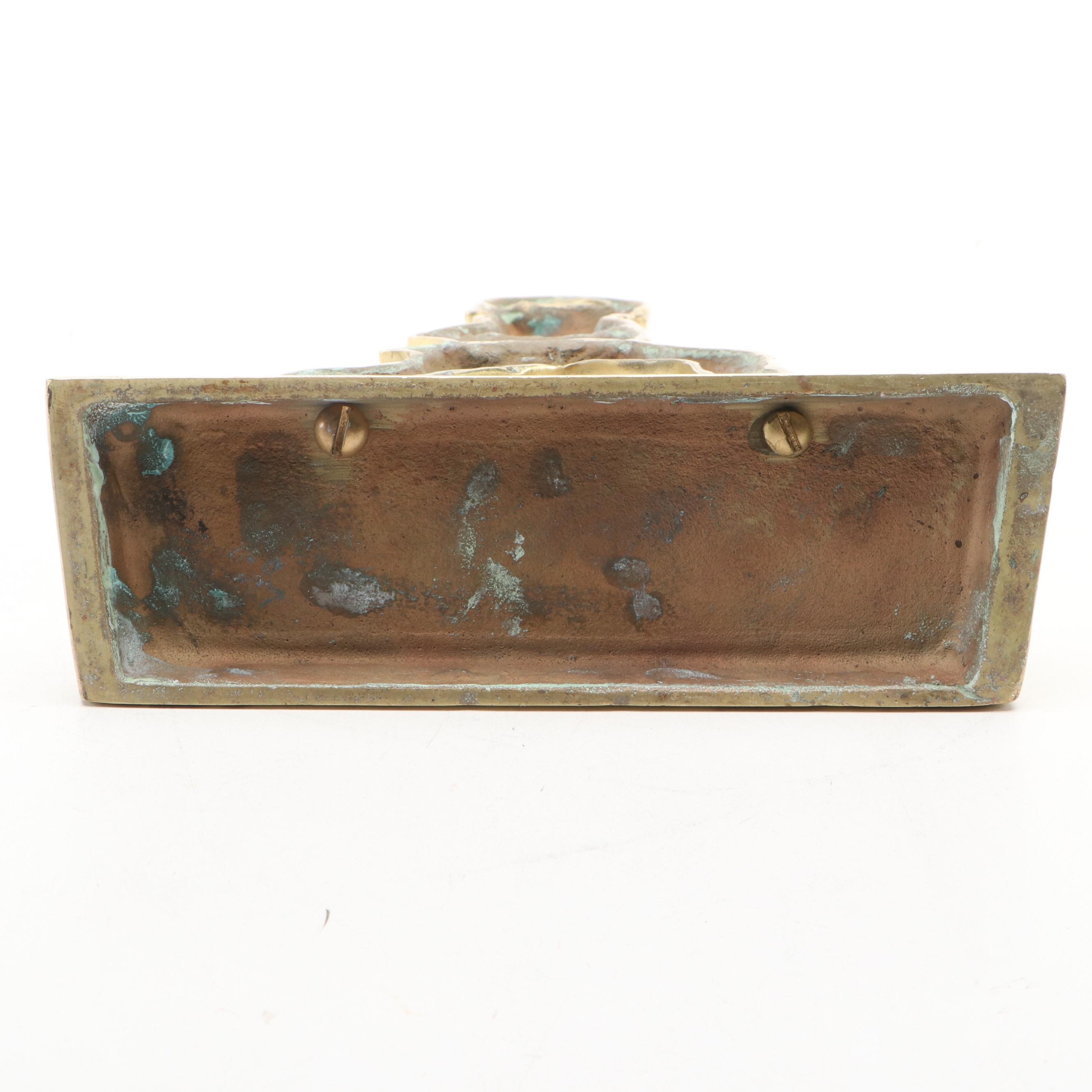 Brass Hessian Soldier Doorstop, Mid to Late 20th Century