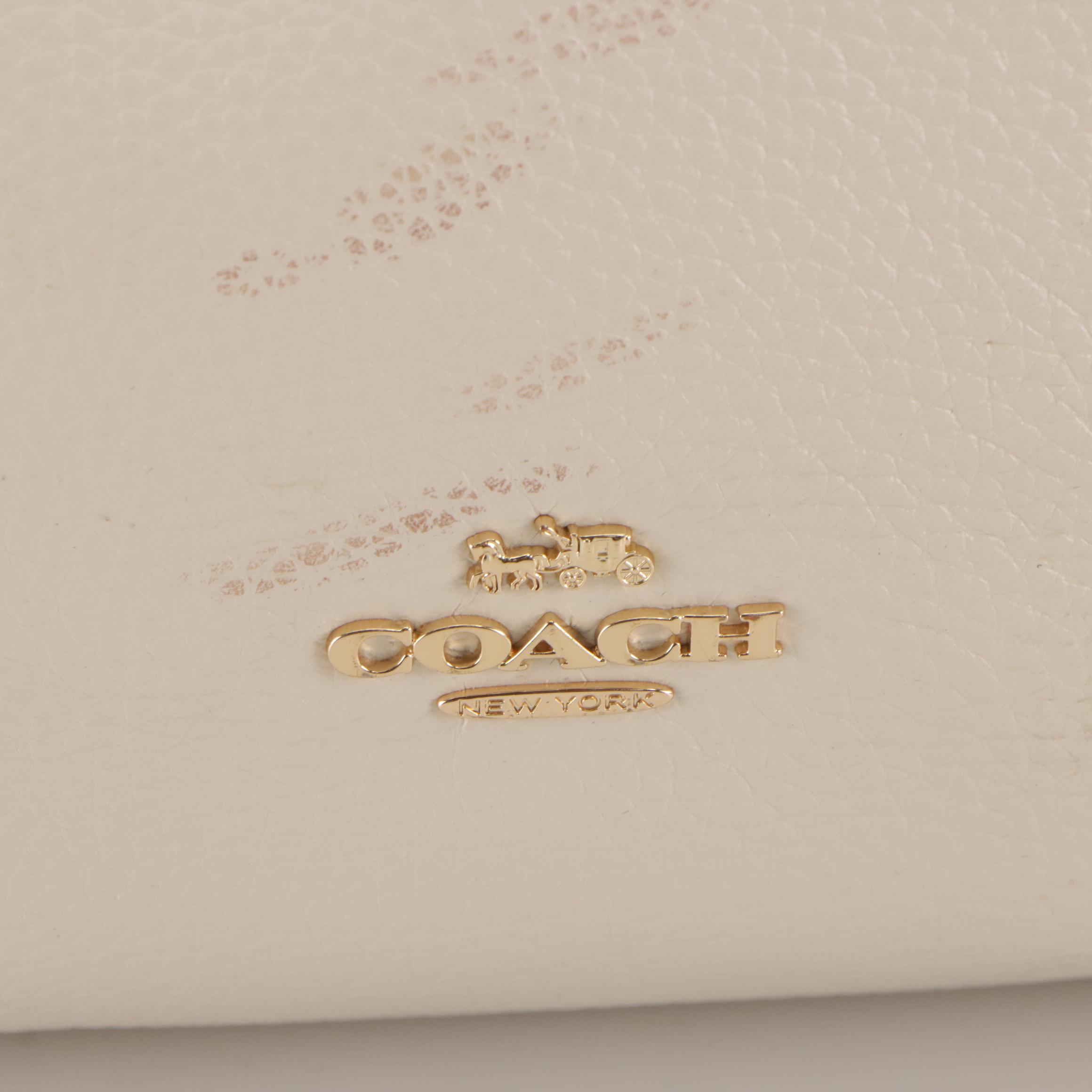 Coach Black Leather 'Phoebe' Satchel Bag and Color-Blocked Leather 'Kristy' Bag