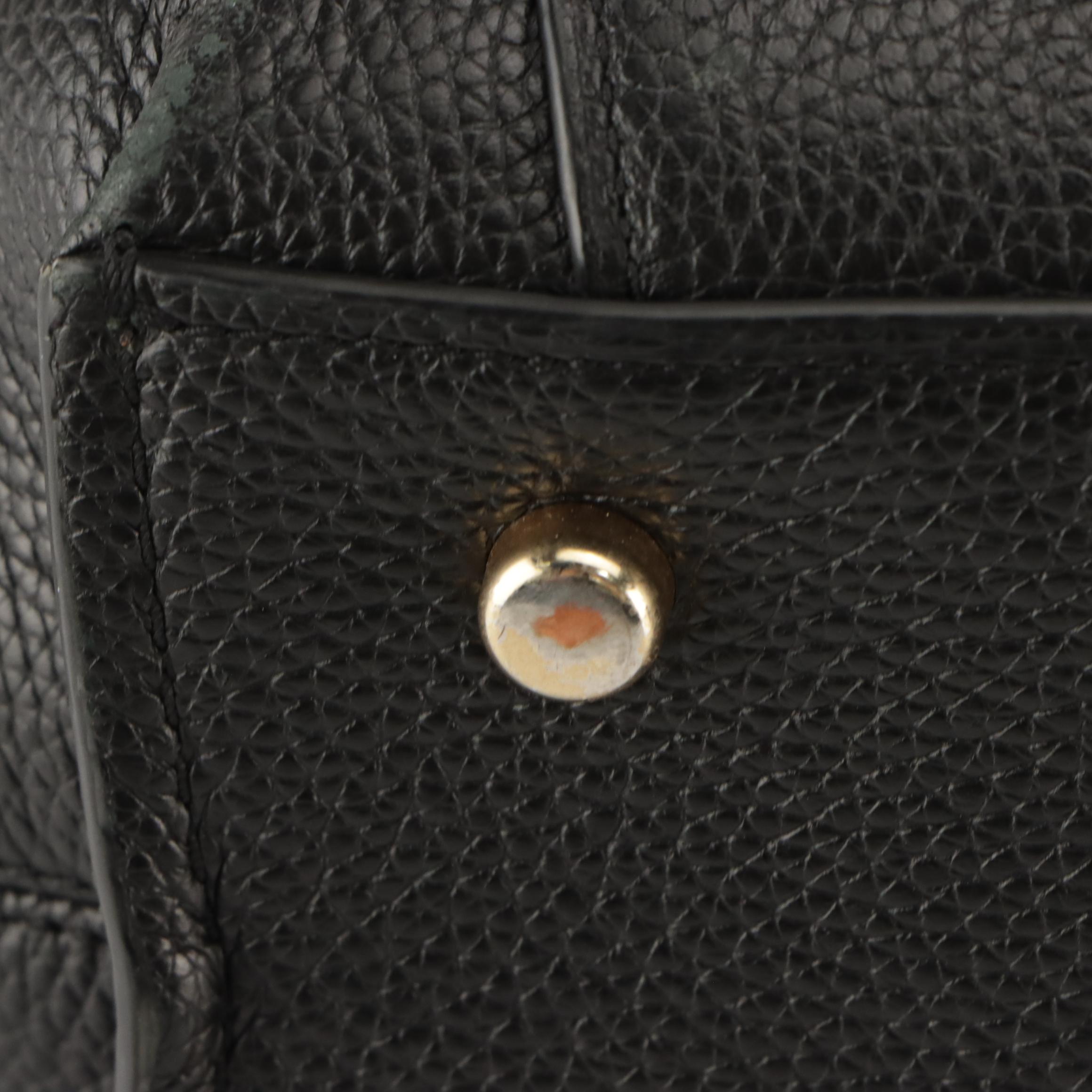 Coach Black Leather 'Phoebe' Satchel Bag and Color-Blocked Leather 'Kristy' Bag