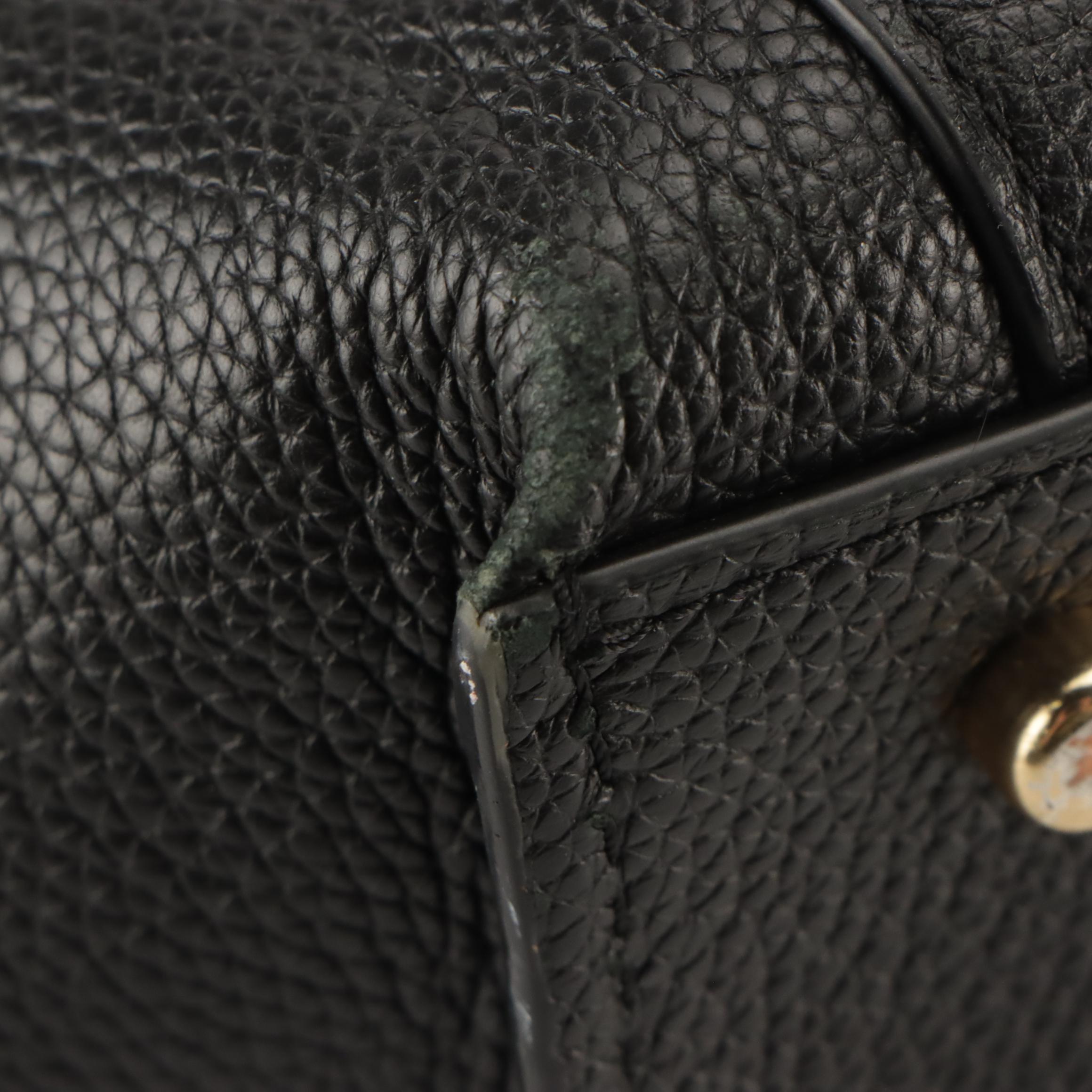 Coach Black Leather 'Phoebe' Satchel Bag and Color-Blocked Leather 'Kristy' Bag