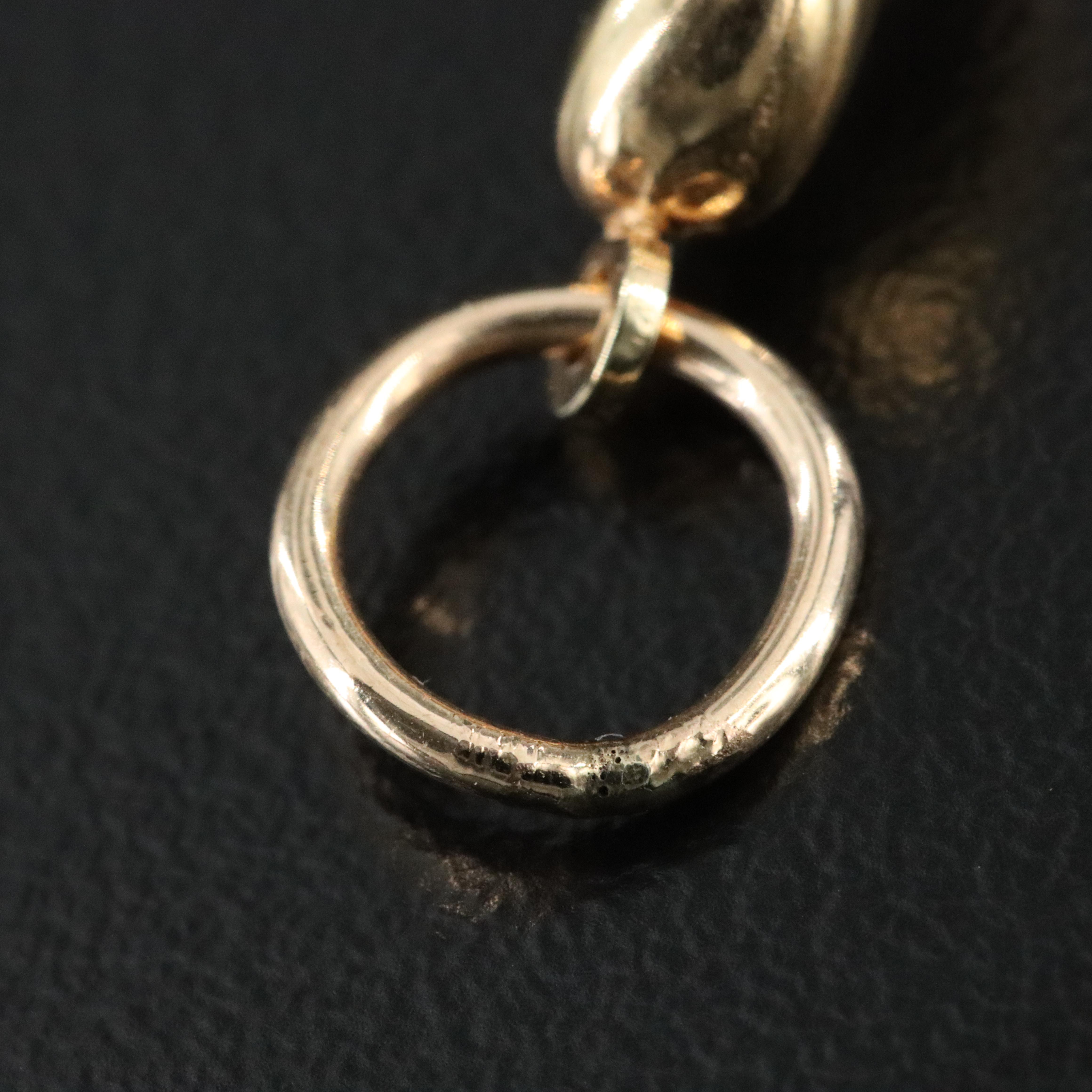 14K Cornicello Charm Pendant