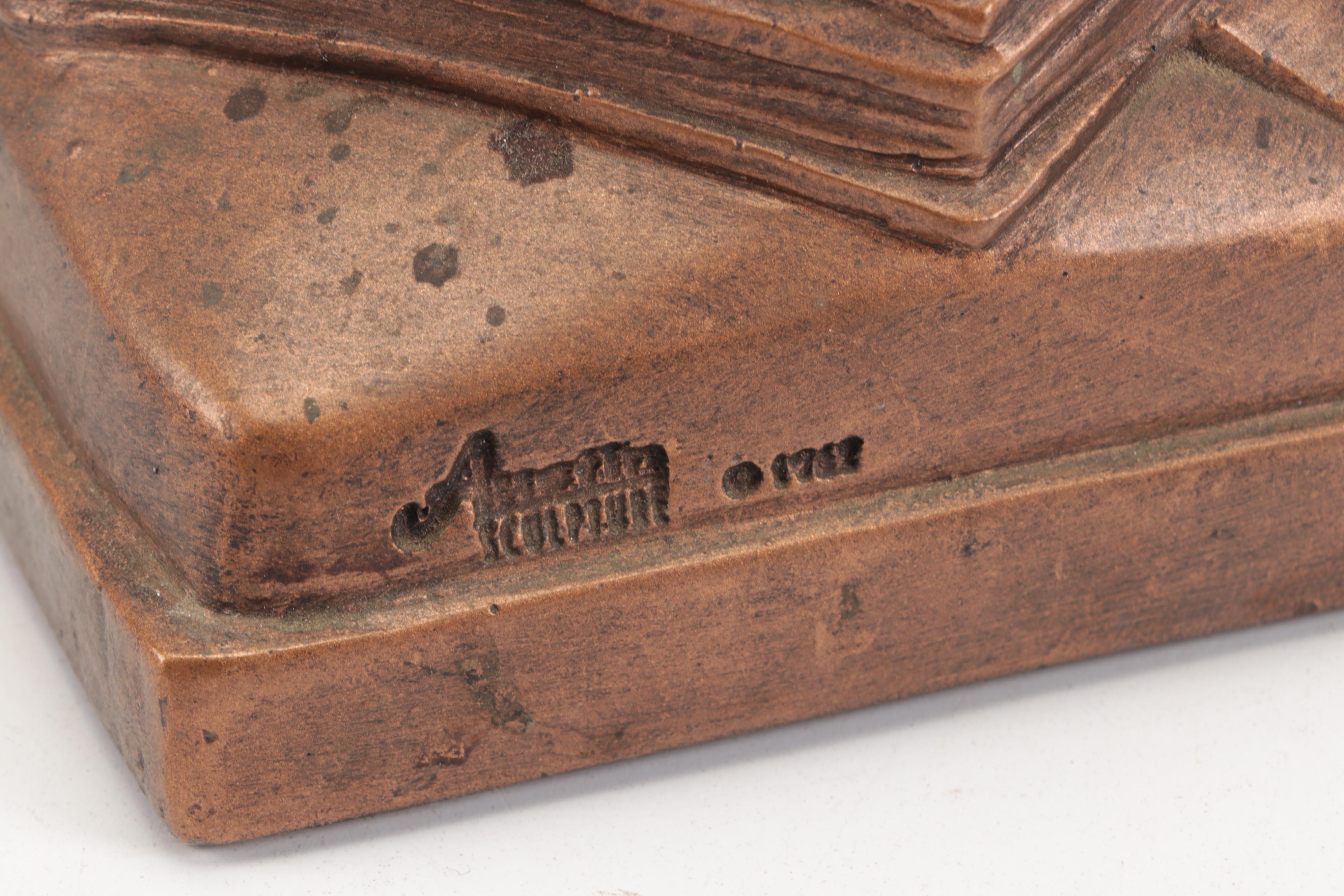 Austin Productions "Darwin Ape" Chalkware Figurine, Mid-20th Century