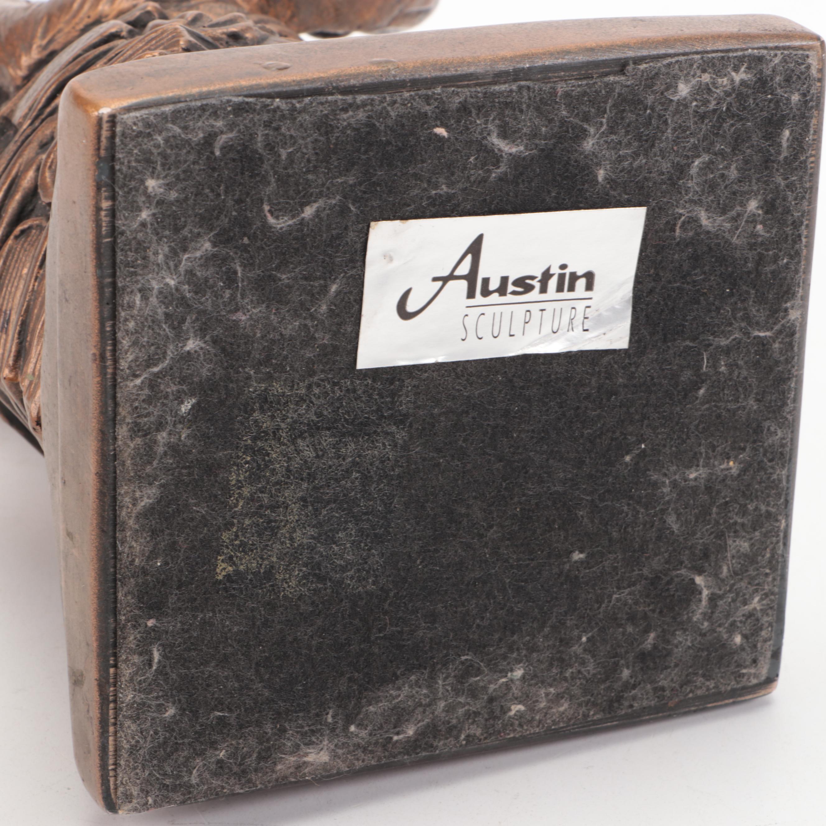 Austin Productions "Darwin Ape" Chalkware Figurine, Mid-20th Century