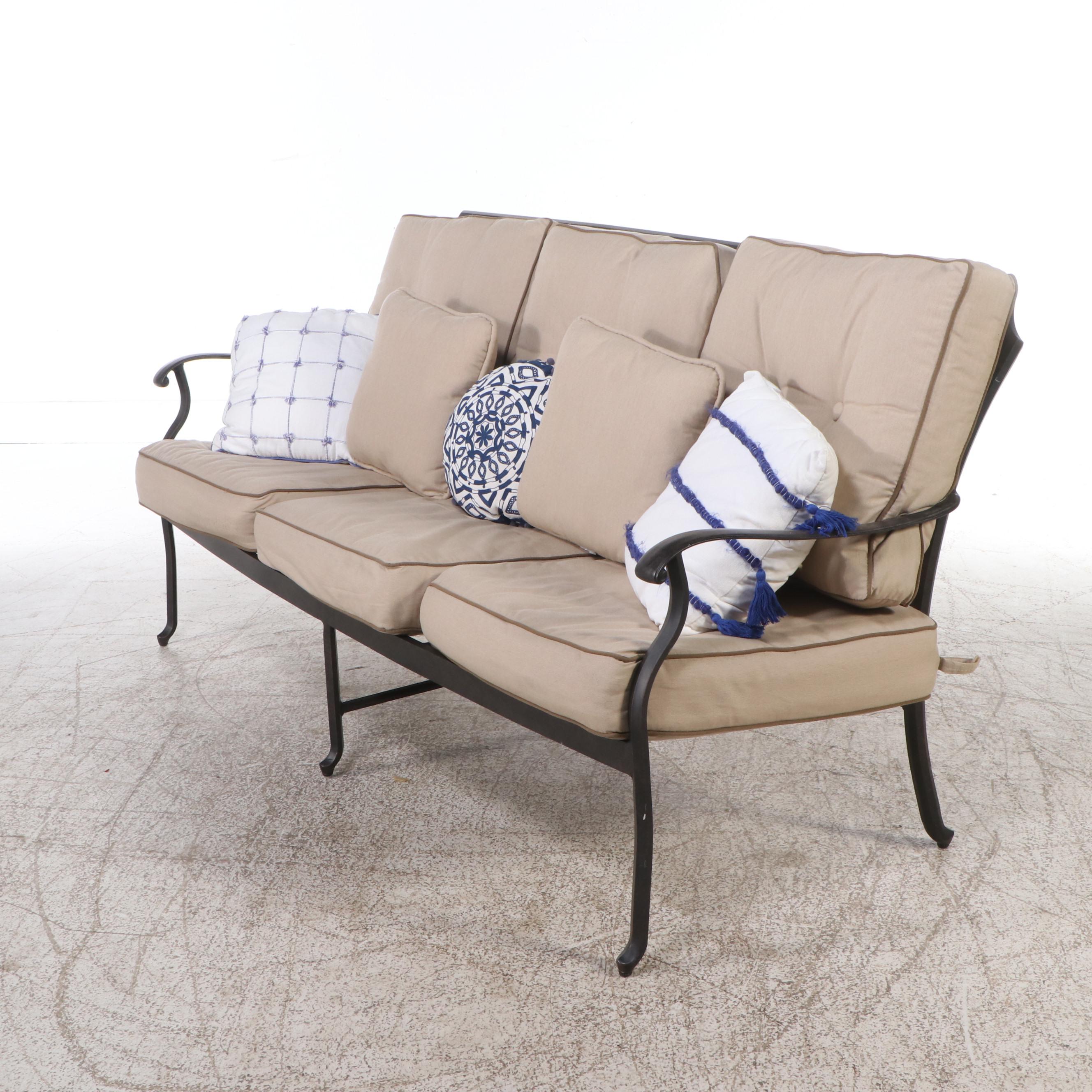 Cast Aluminum Patio Sofa