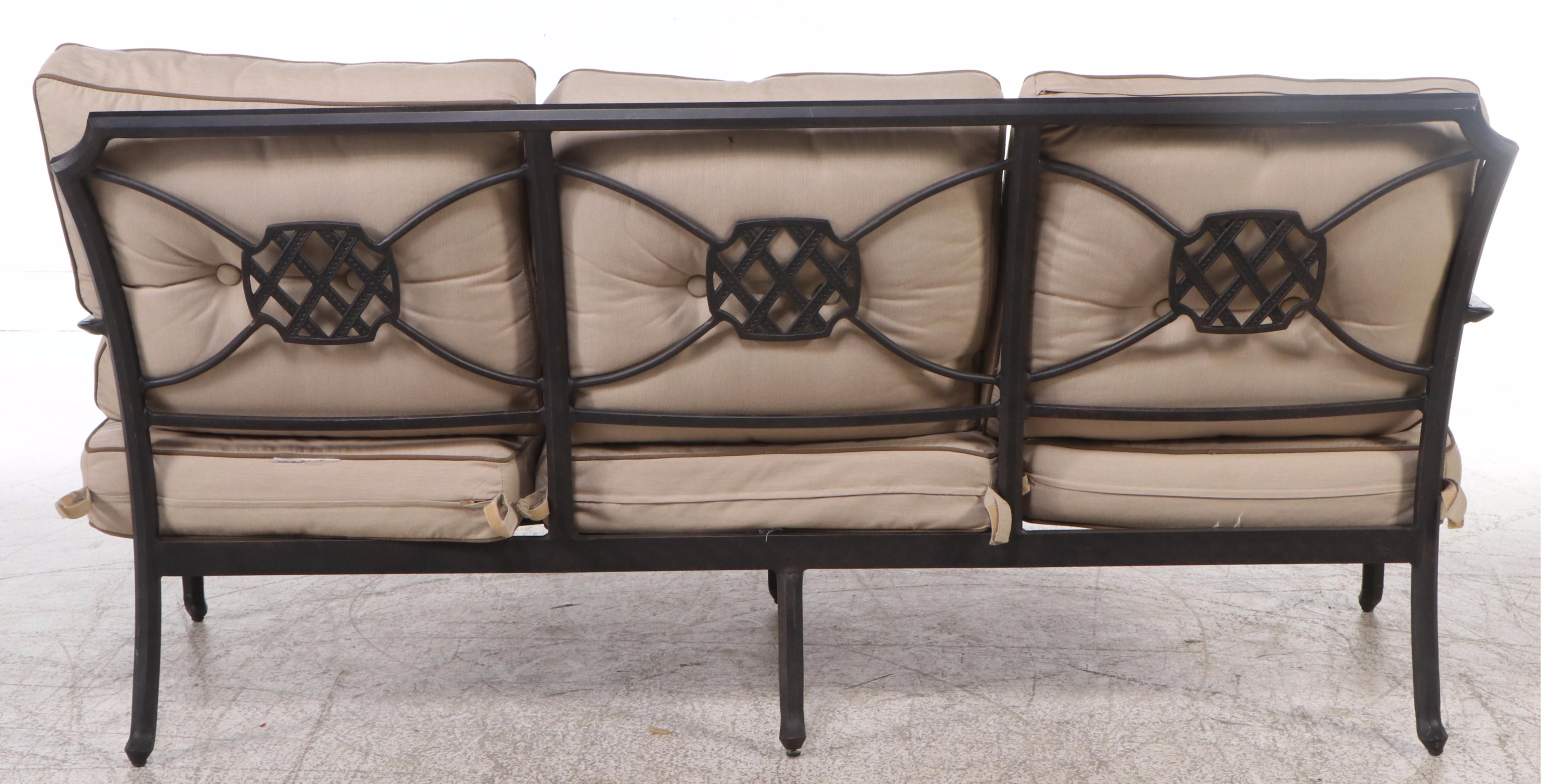 Cast Aluminum Patio Sofa