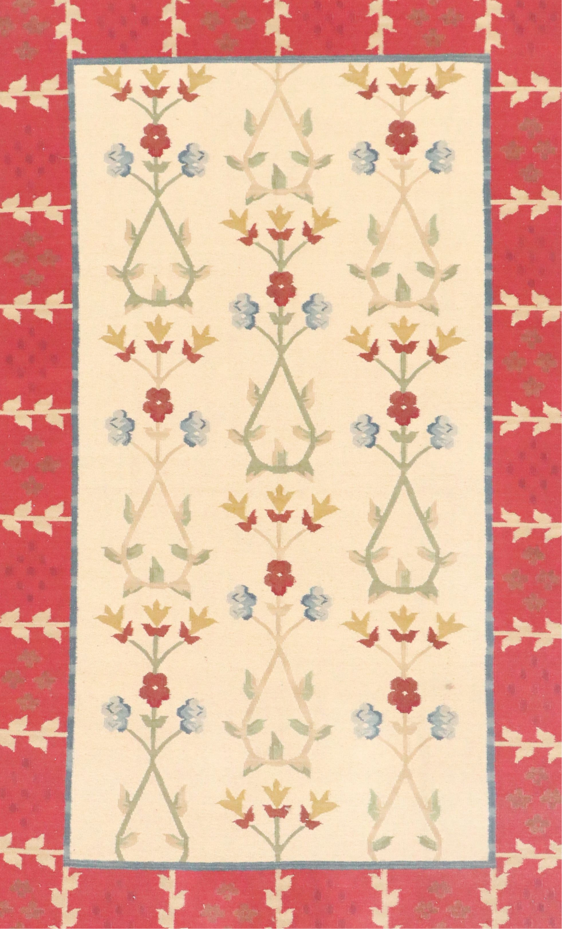 5' x 8'11 Handwoven Bessarabian Kilim Area Rug