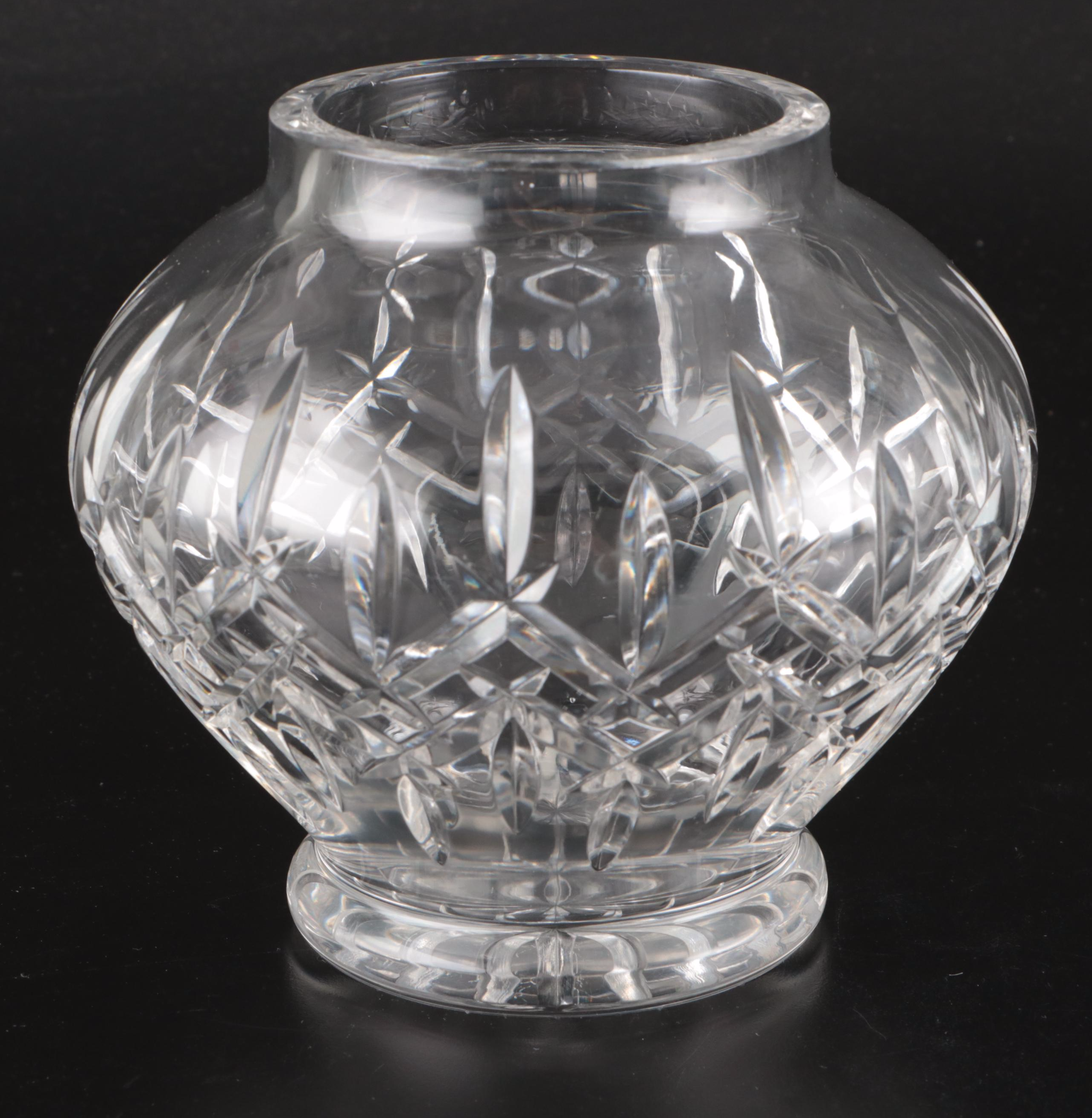 Waterford Marquis "Calais" and Other Crystal Vases with Crystal Rose Bowl