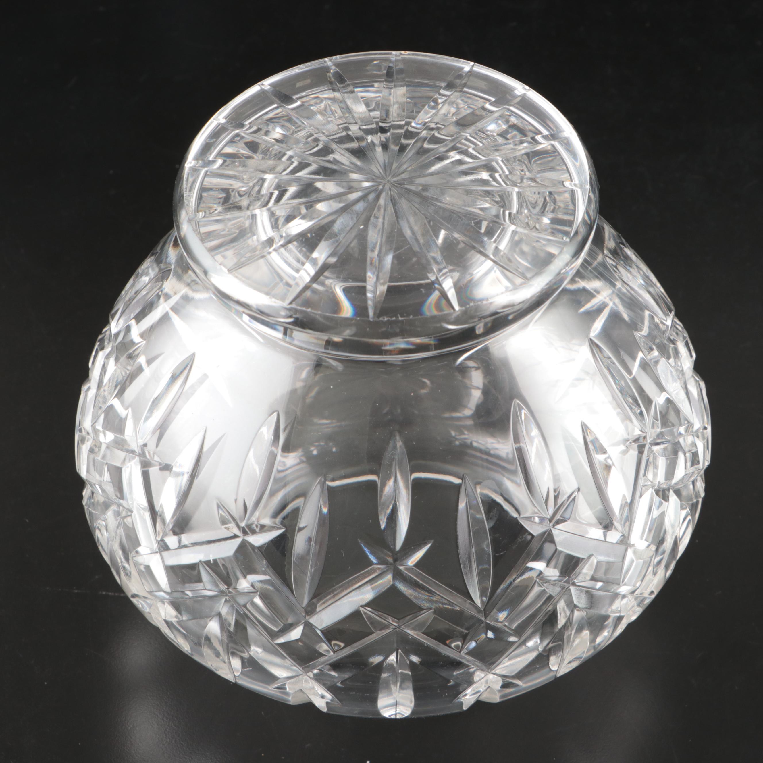 Waterford Marquis "Calais" and Other Crystal Vases with Crystal Rose Bowl