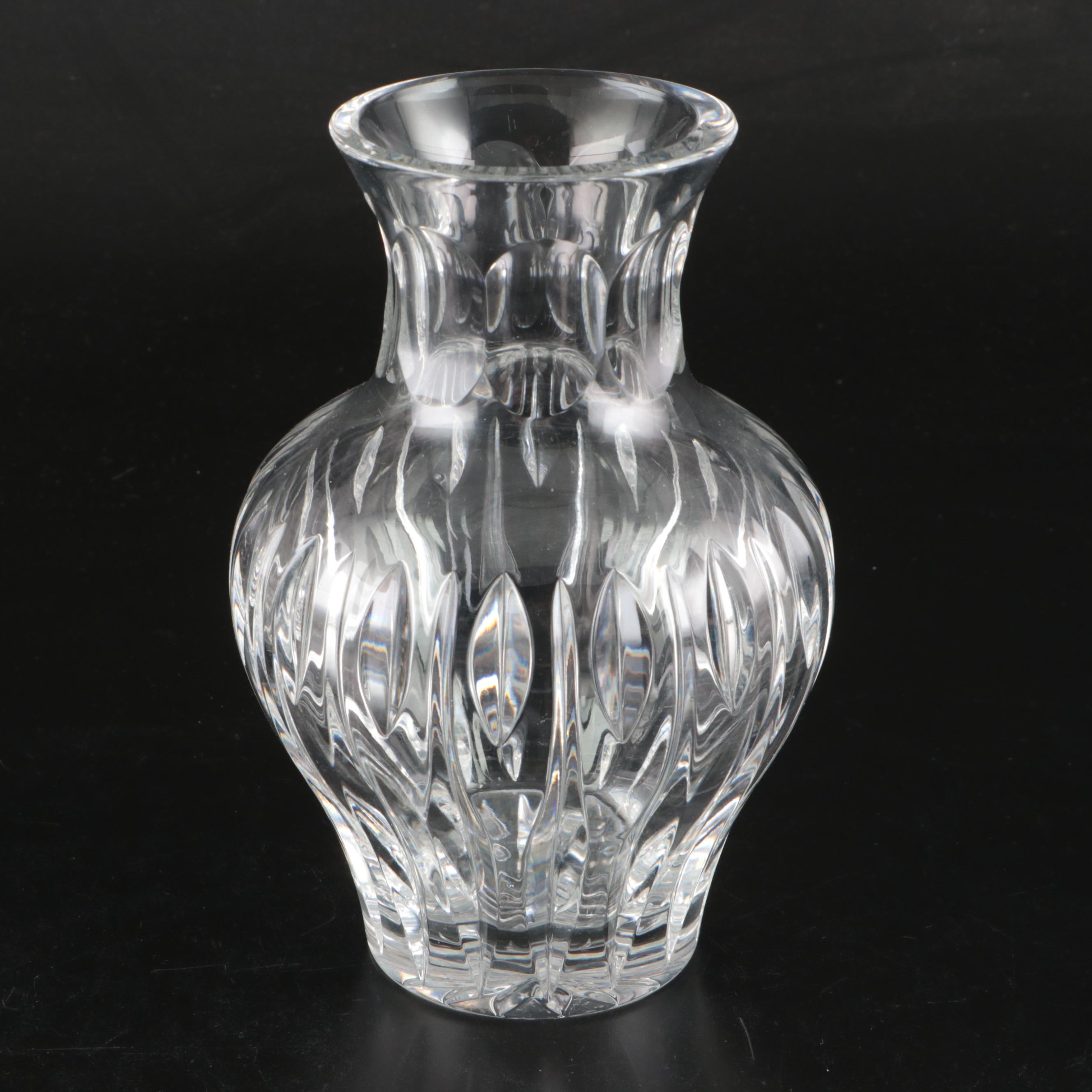 Waterford Marquis "Calais" and Other Crystal Vases with Crystal Rose Bowl