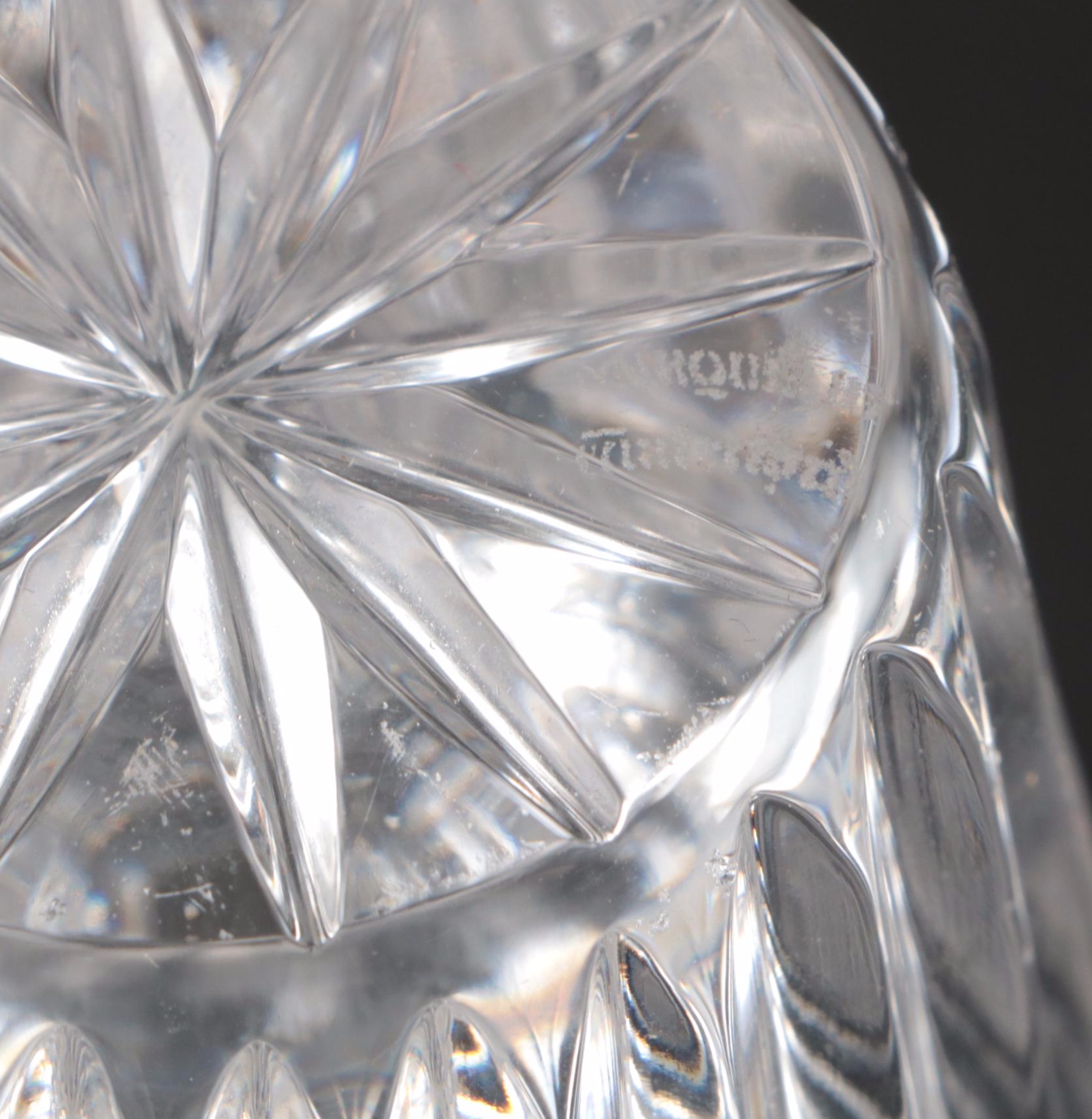 Waterford Marquis "Calais" and Other Crystal Vases with Crystal Rose Bowl