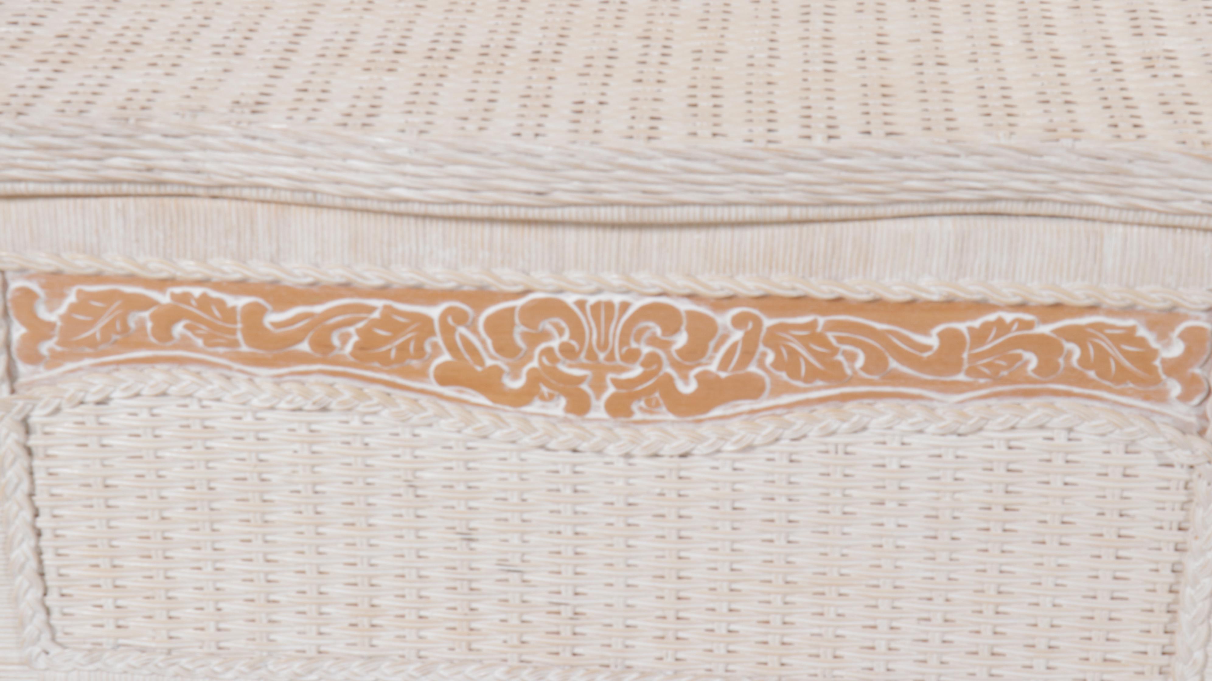 Pier 1 "Jamaica Collection" White Wicker Storage Bench