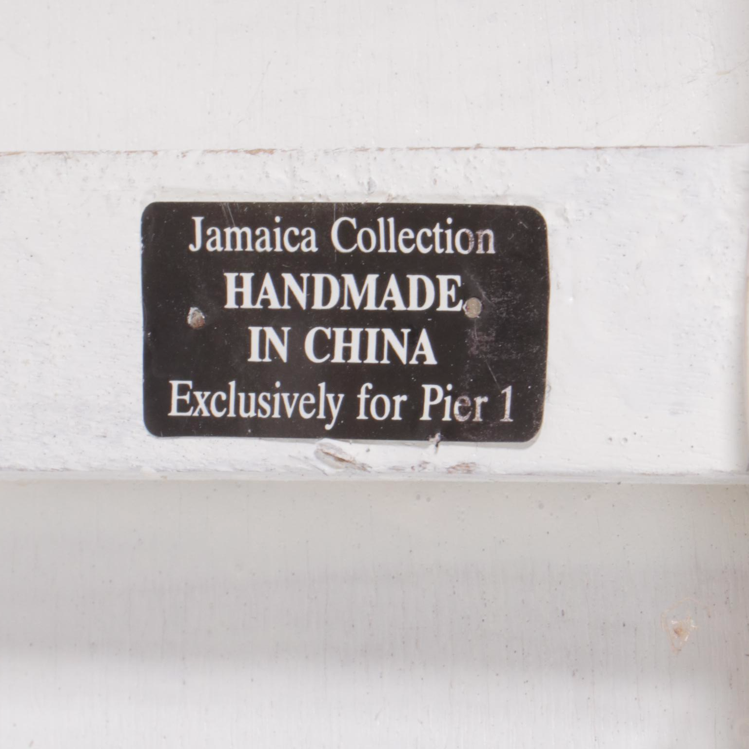 Pier 1 "Jamaica Collection" White Wicker Storage Bench