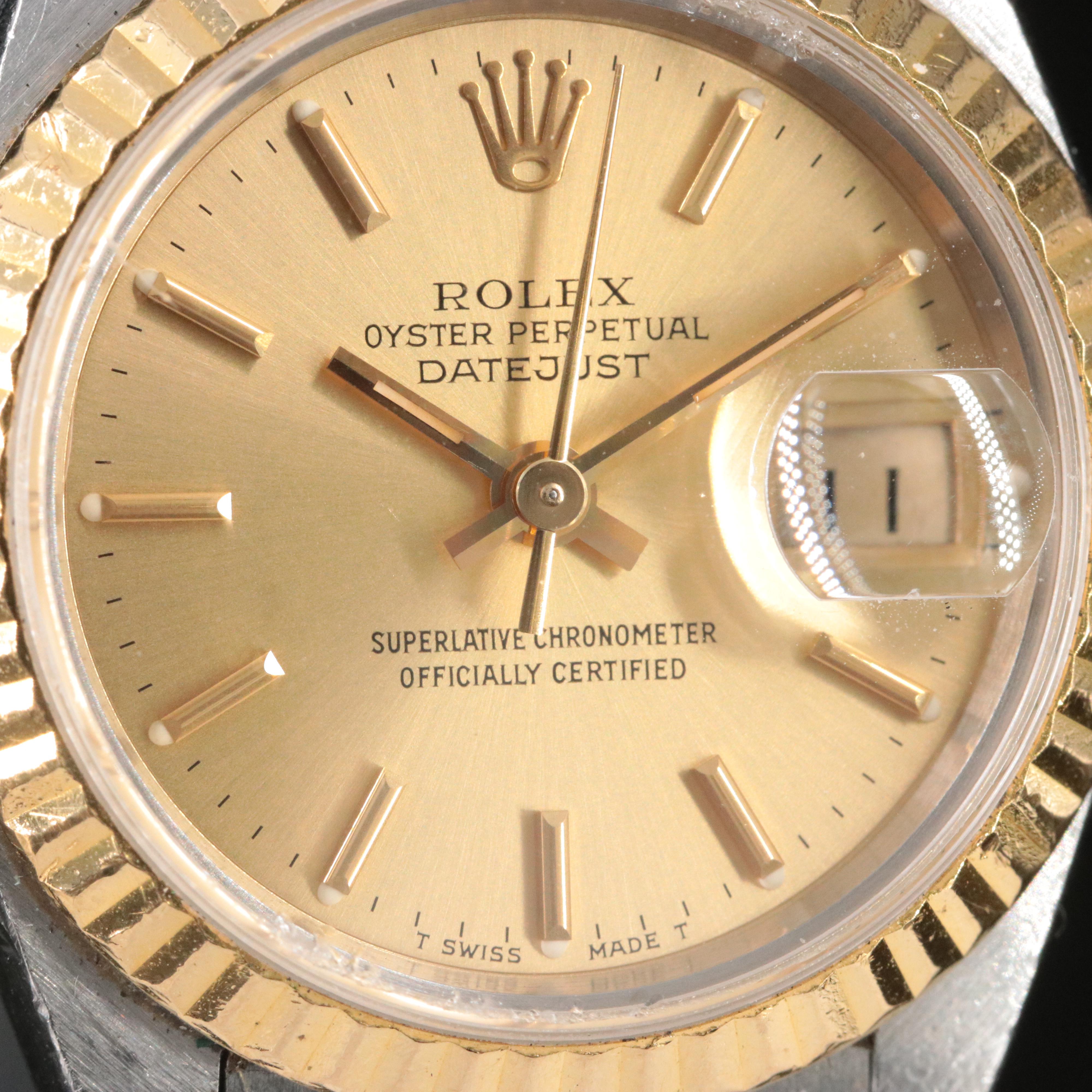 Rolex Datejust 69173 18K & Steel Watch c.1991