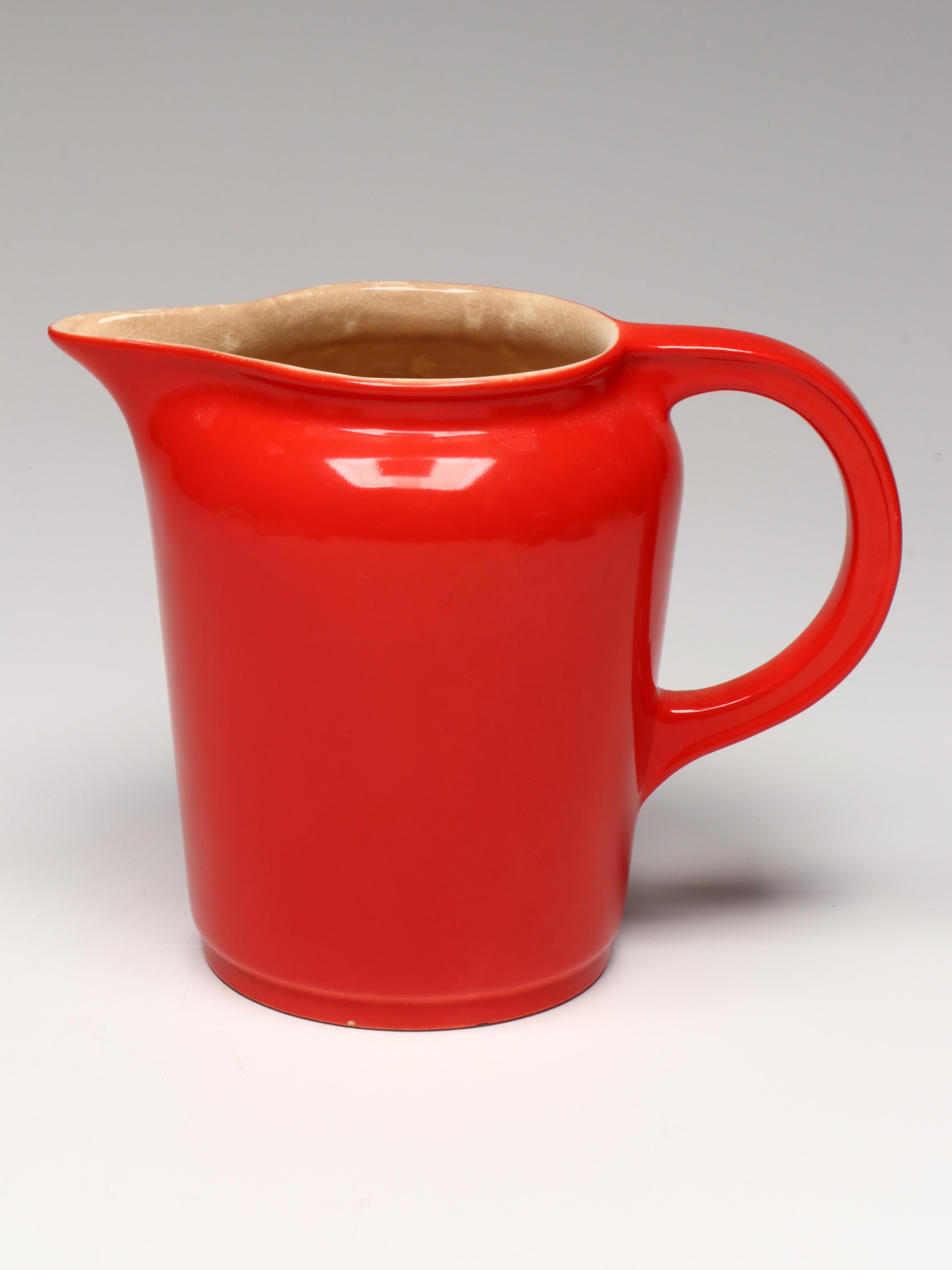 MCM Ceramic Pitcher and Pepper Shaker with Other Table Accessories