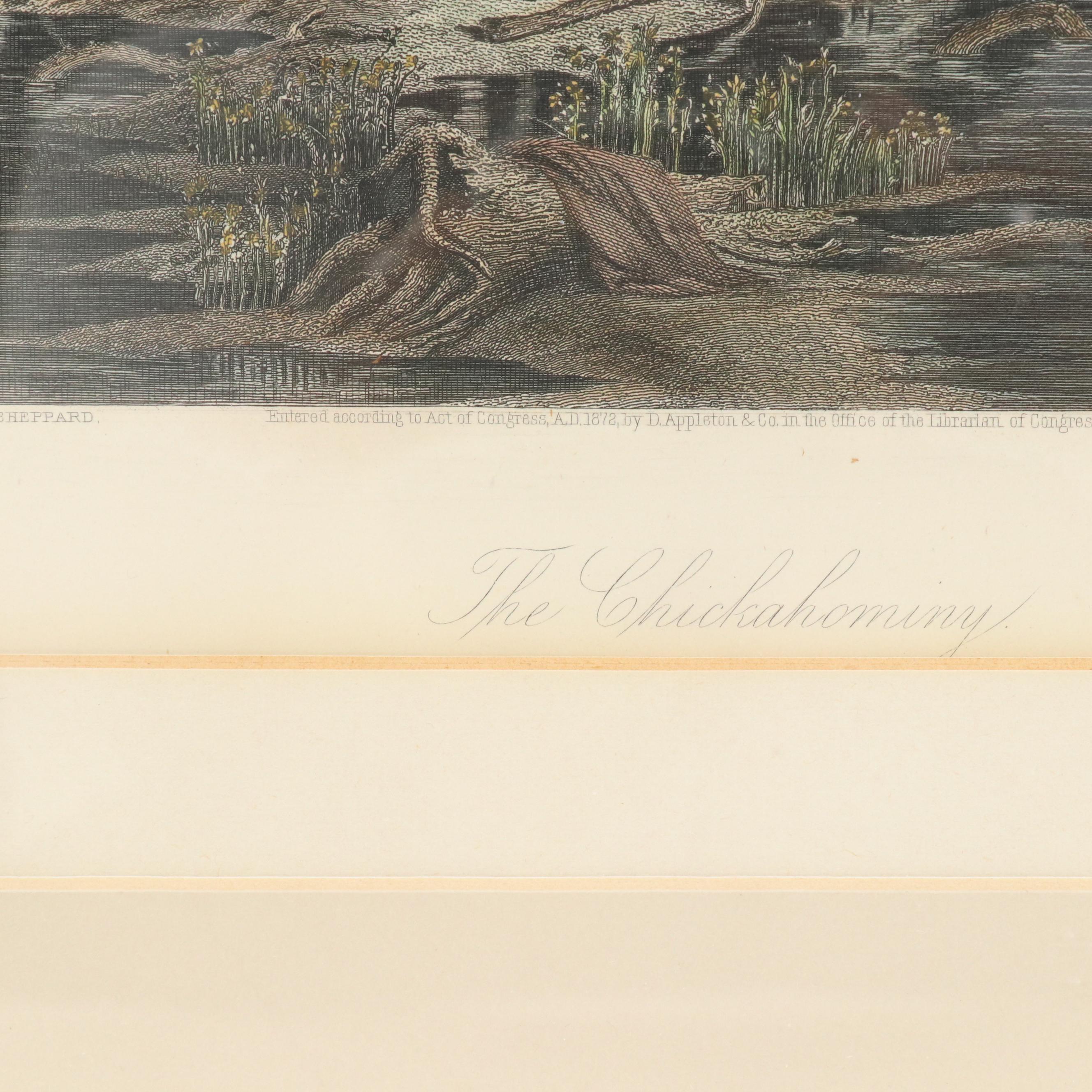 Hand-Colored Engraving After W.L. Sheppard "The Chickahominy," 1872