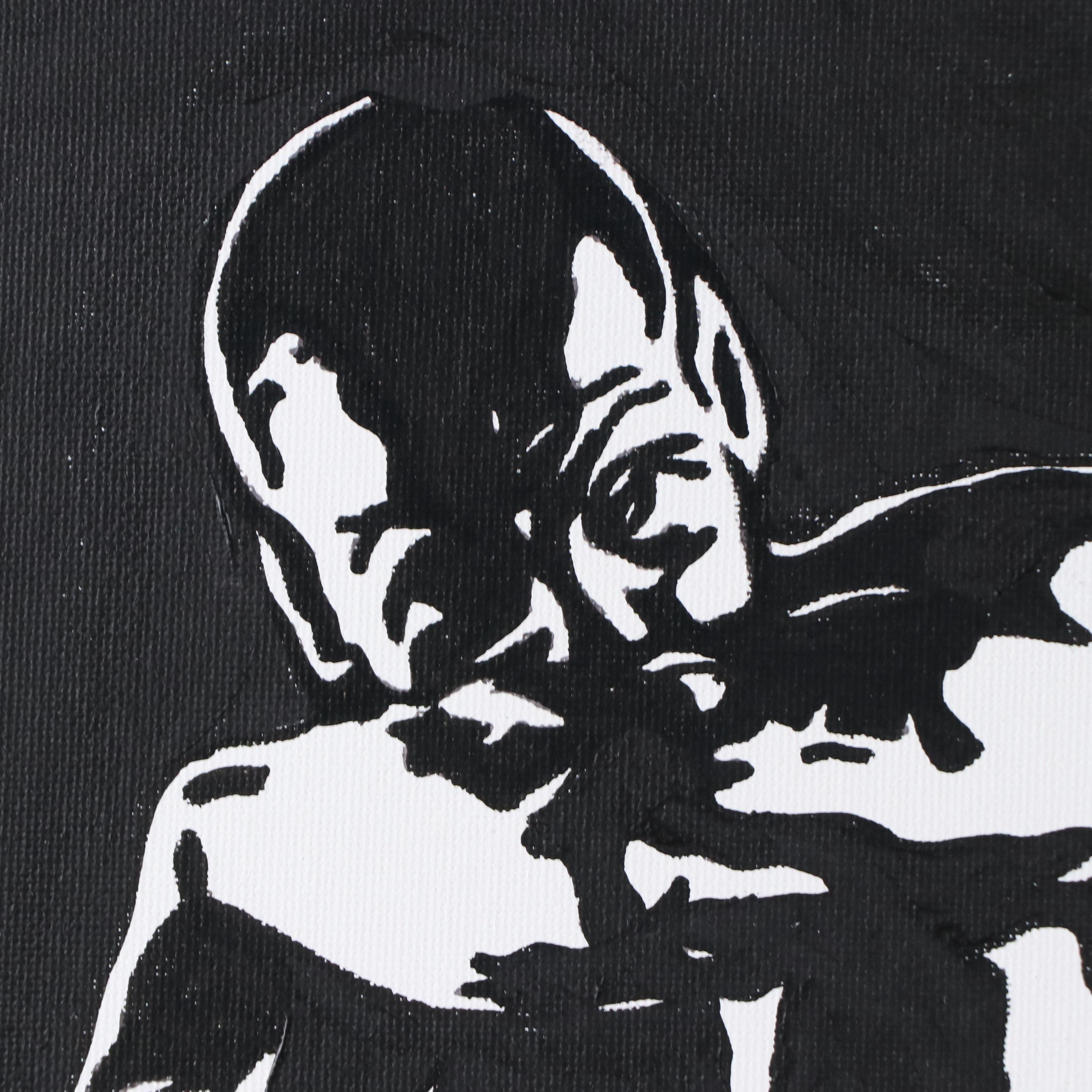 deSanto Stylized Figural Stylized Acrylic Painting, 2025