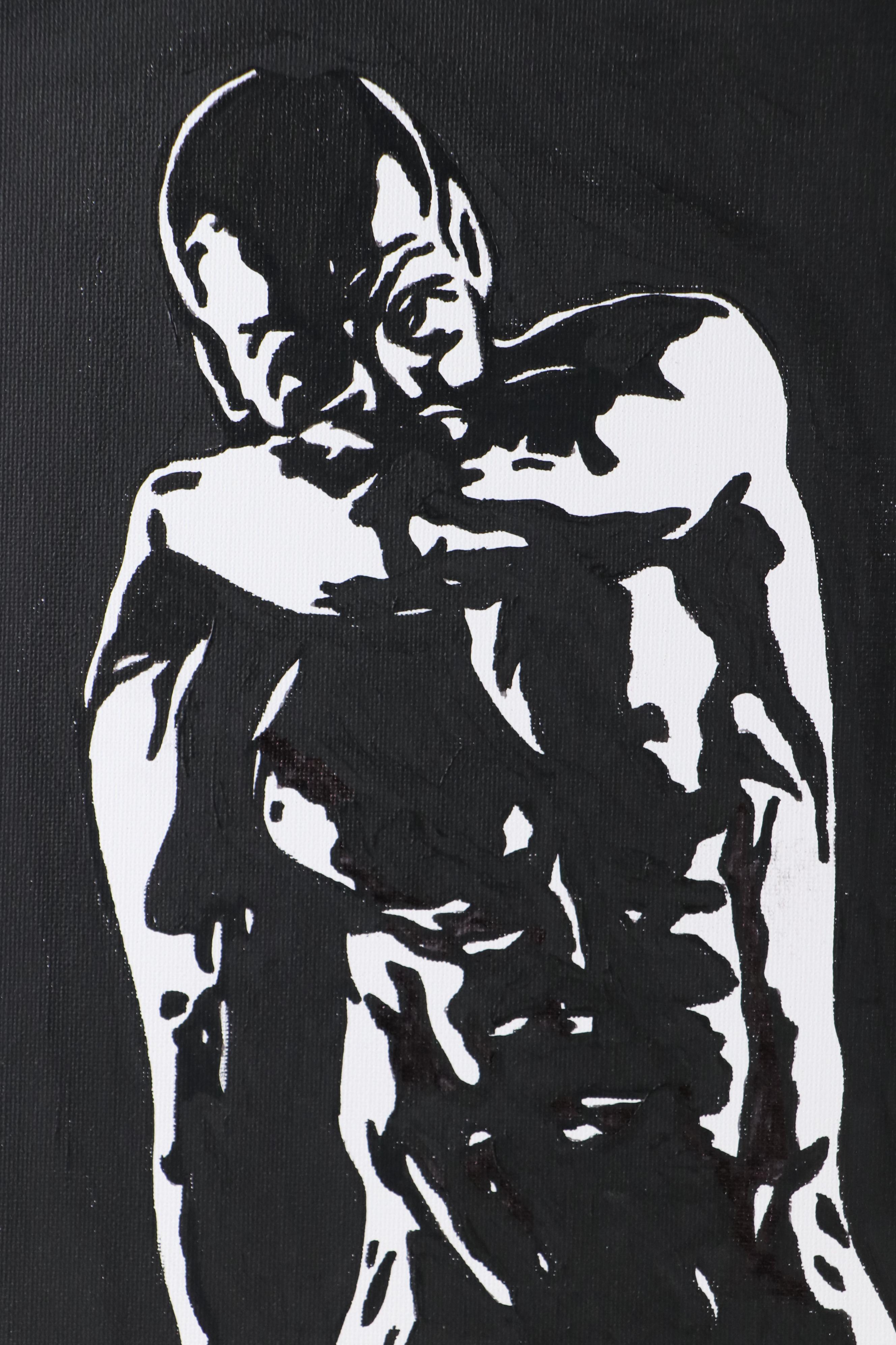 deSanto Stylized Figural Stylized Acrylic Painting, 2025