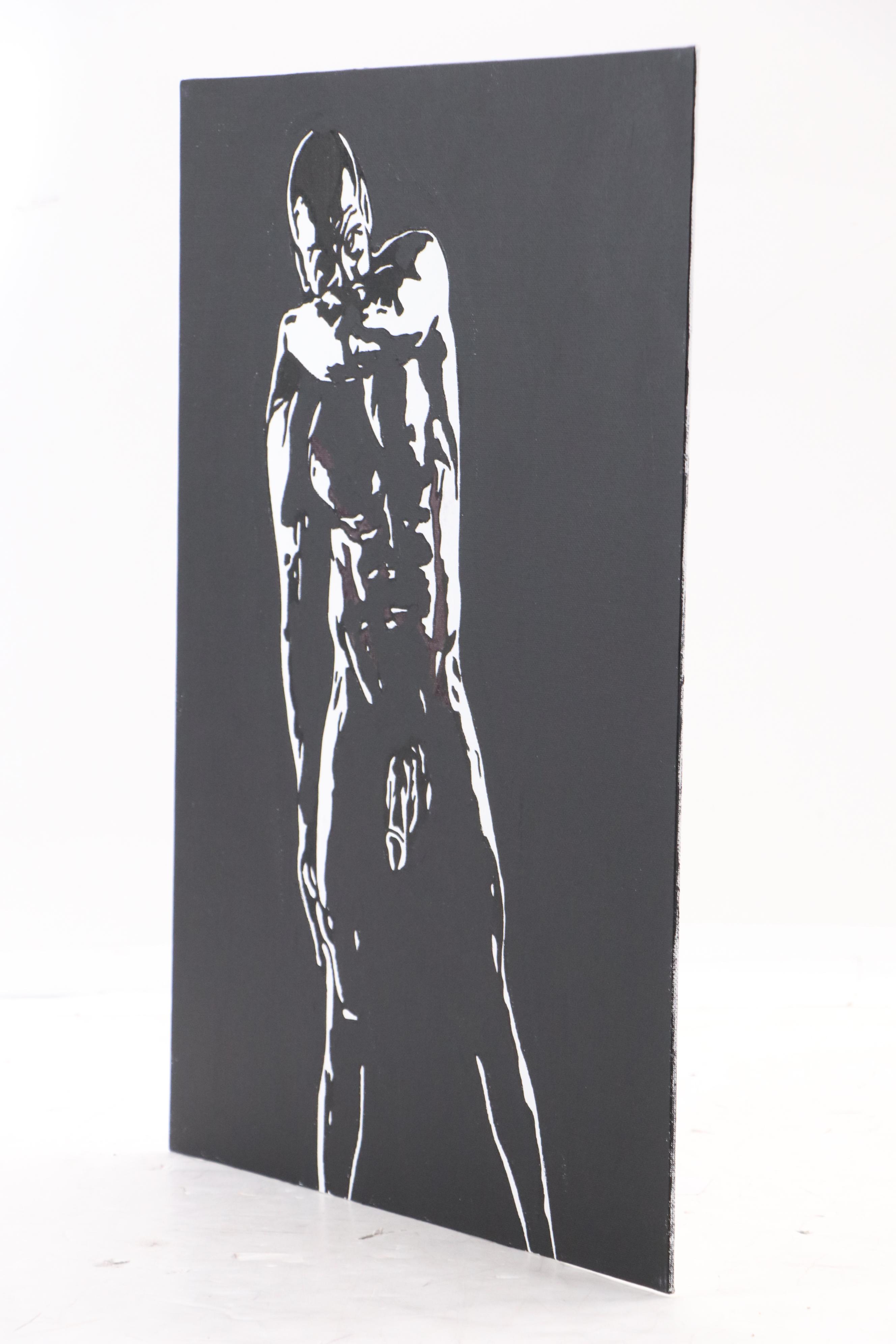 deSanto Stylized Figural Stylized Acrylic Painting, 2025