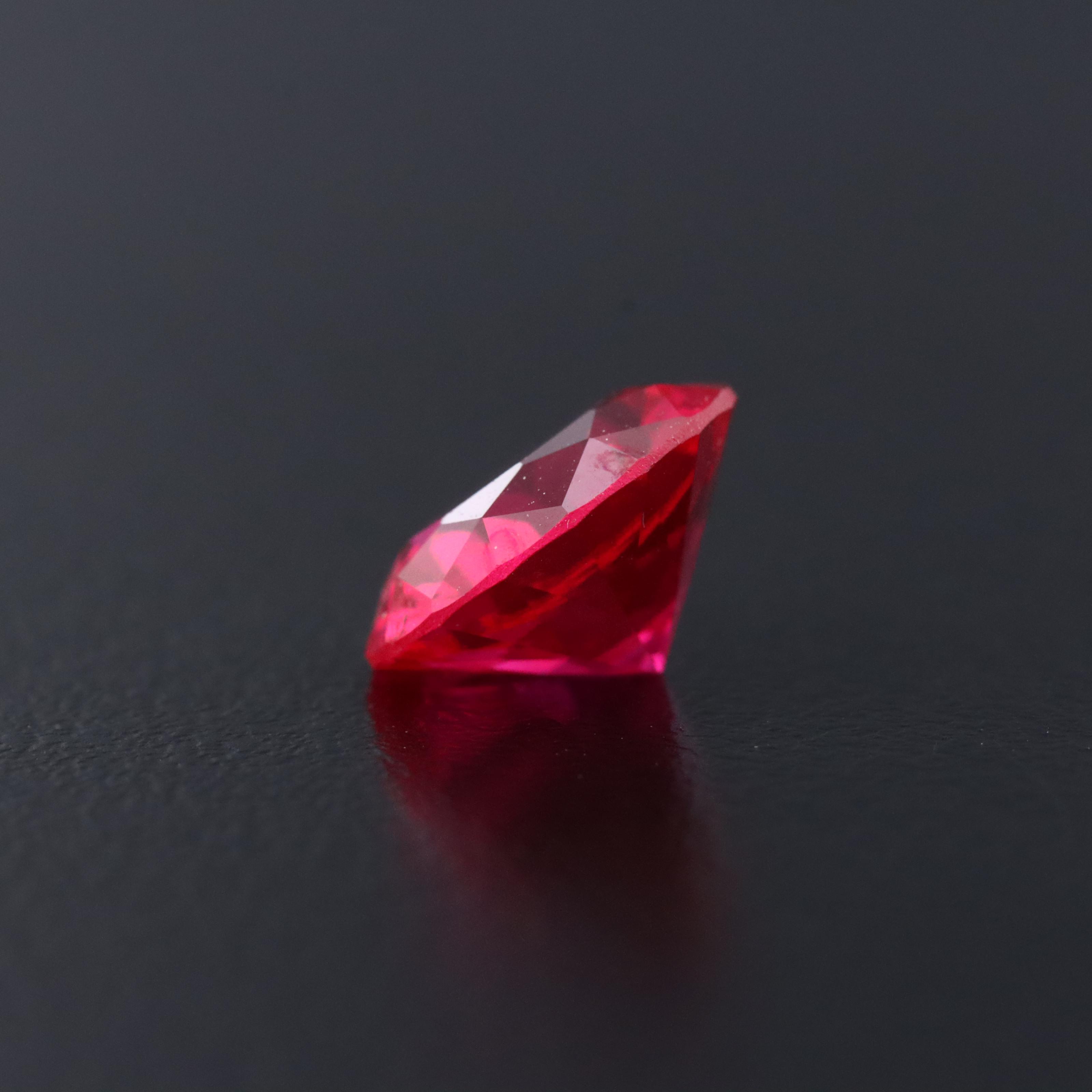 Loose 3.97 CT Lab Grown Ruby