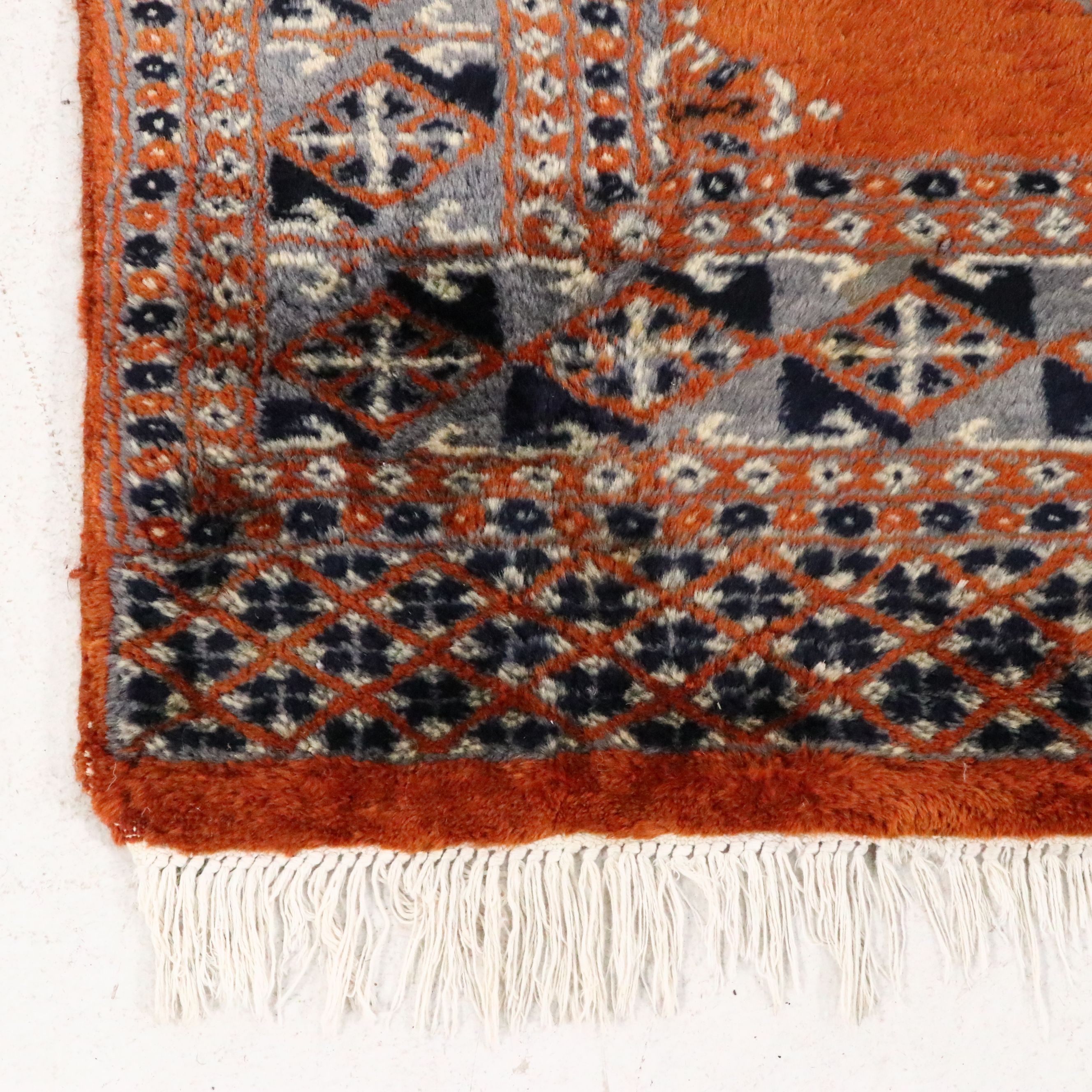 3' x 12'2 Hand-Knotted Pakistani Bokhara Carpet Runner