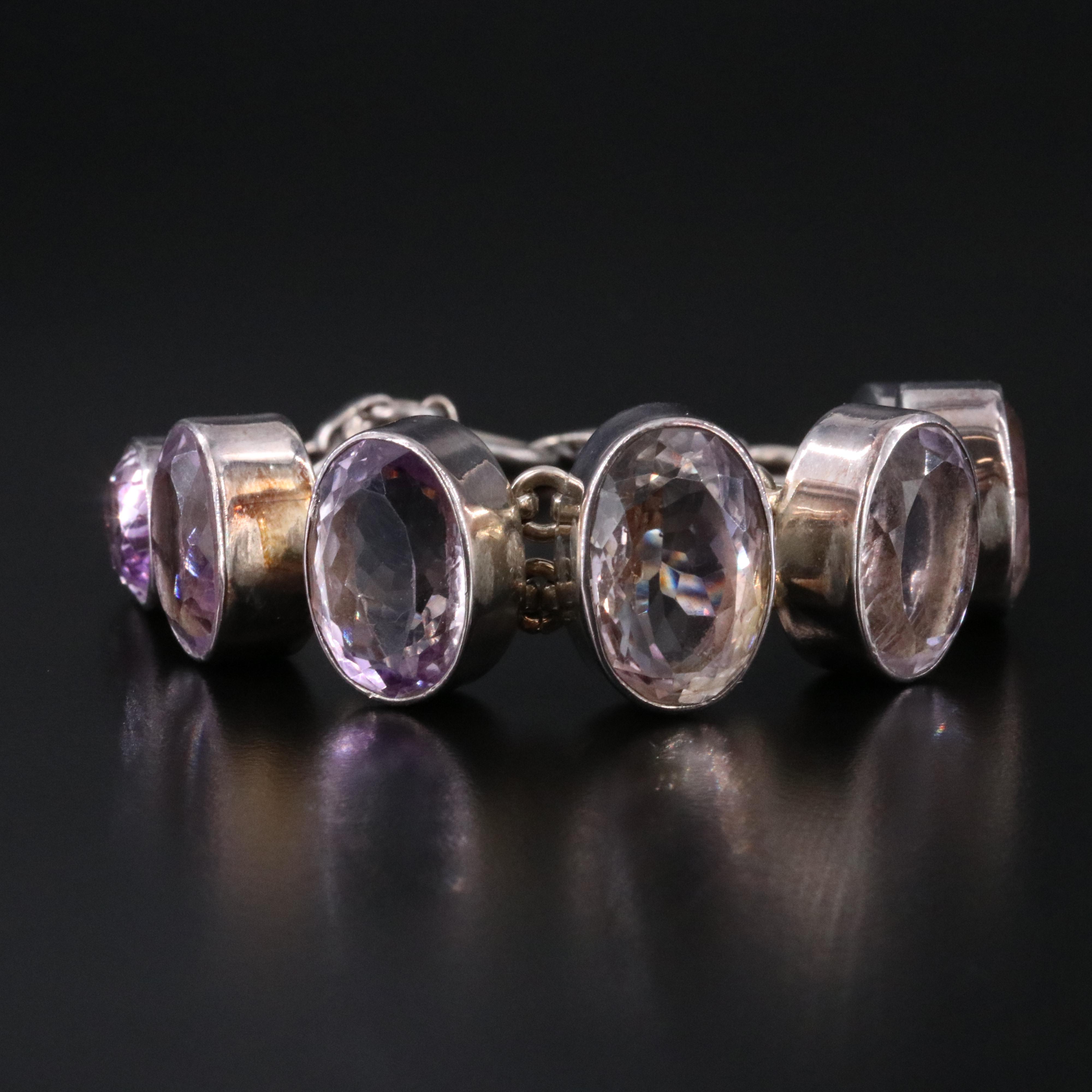 Sterling Amethyst Bracelet