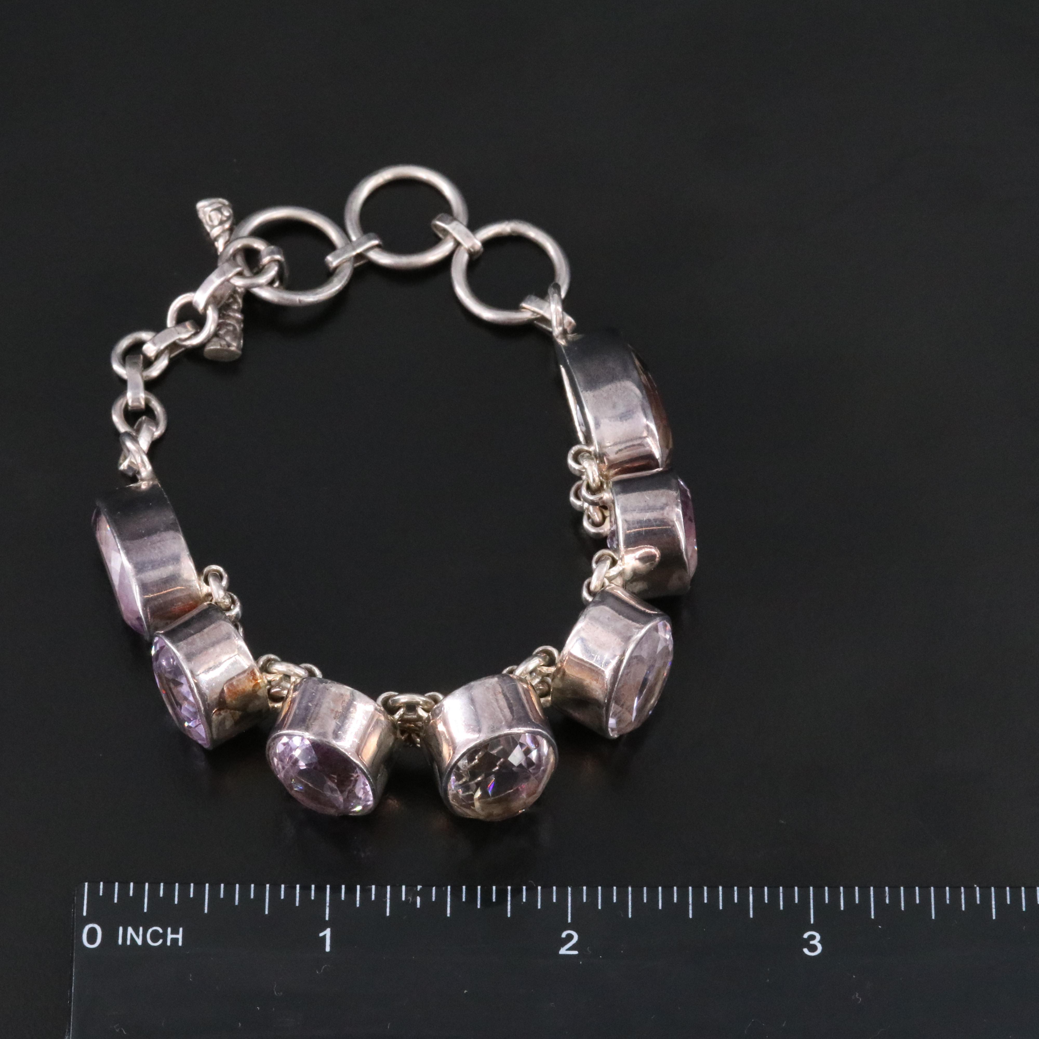 Sterling Amethyst Bracelet