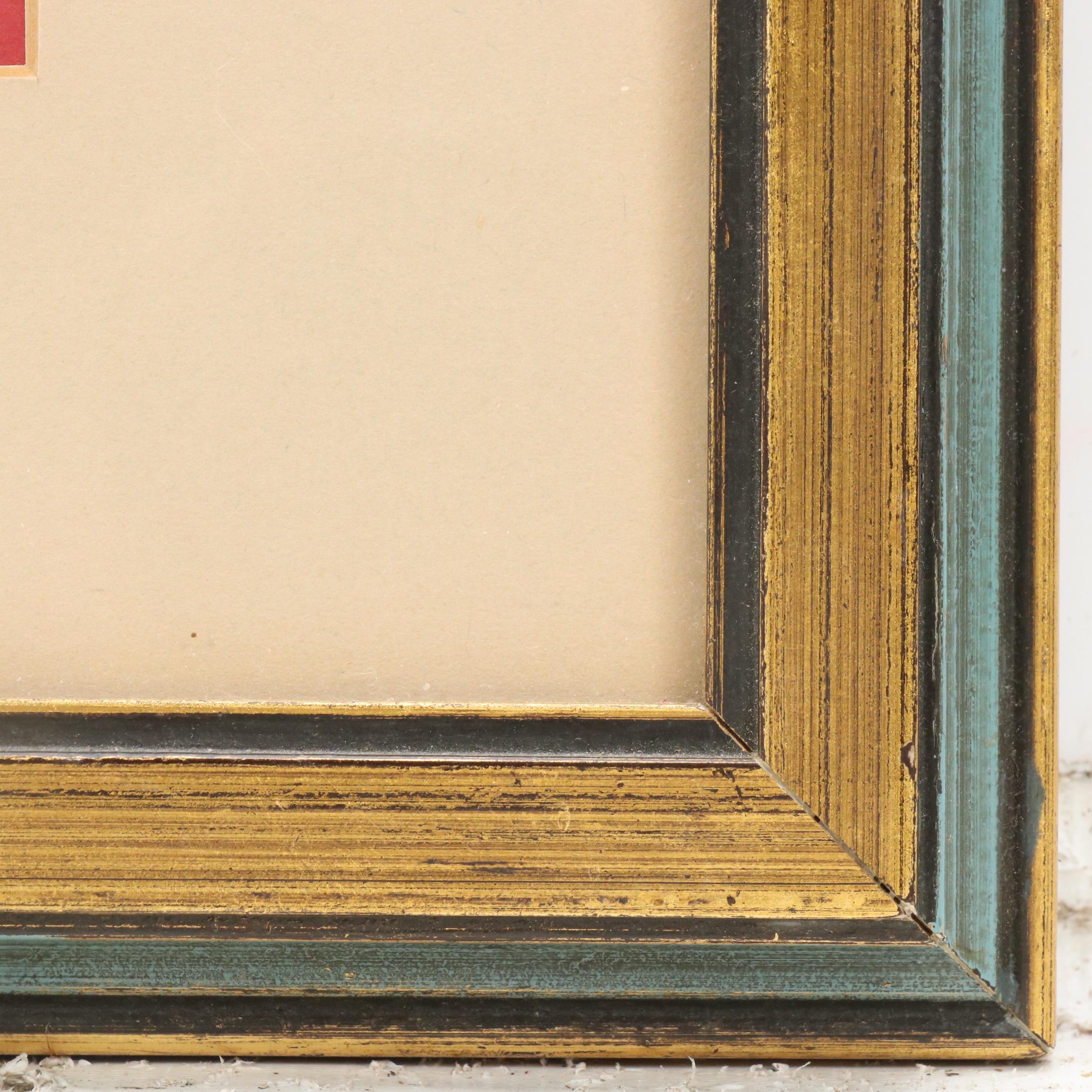 David Leung Gouache Painting on Cork Paper of Bird in Spring with Bamboo