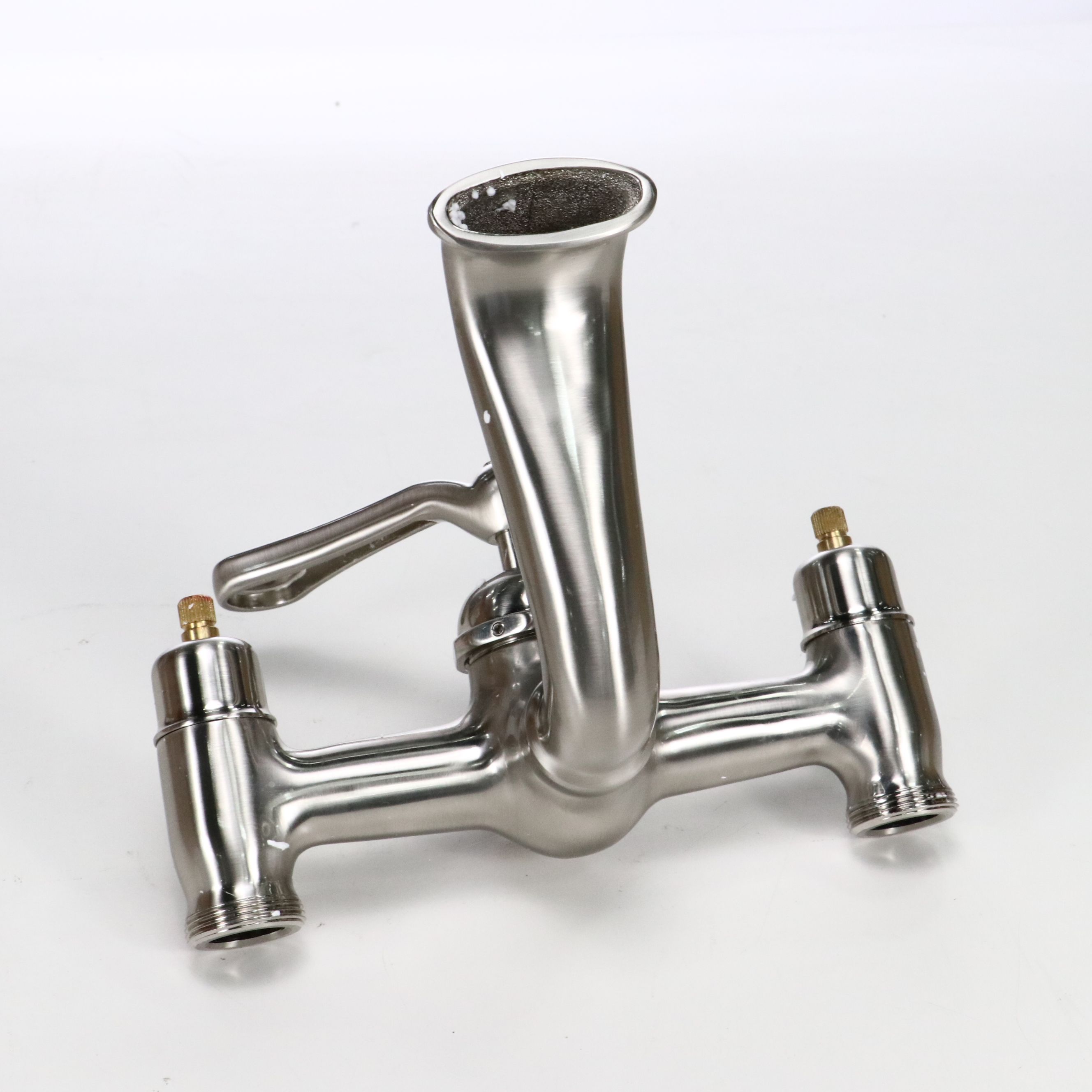 Contemporary Bathroom Faucet, Shower Curtain Rod, and Other Hardware