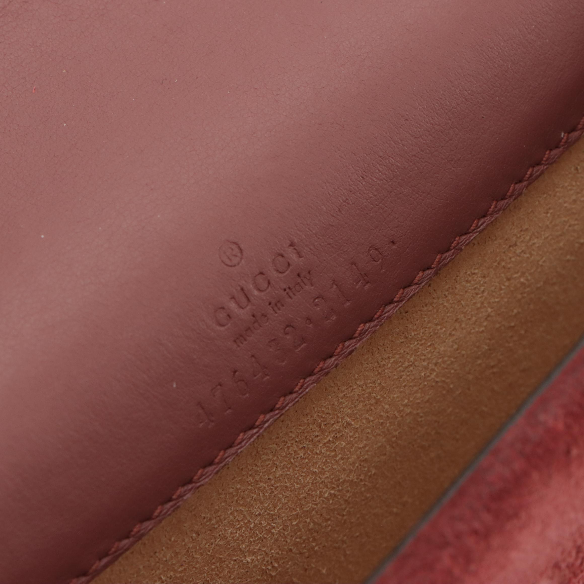 Gucci Super Mini Dionysus Crossbody in Blooms GG Supreme Canvas and Mauve Suede