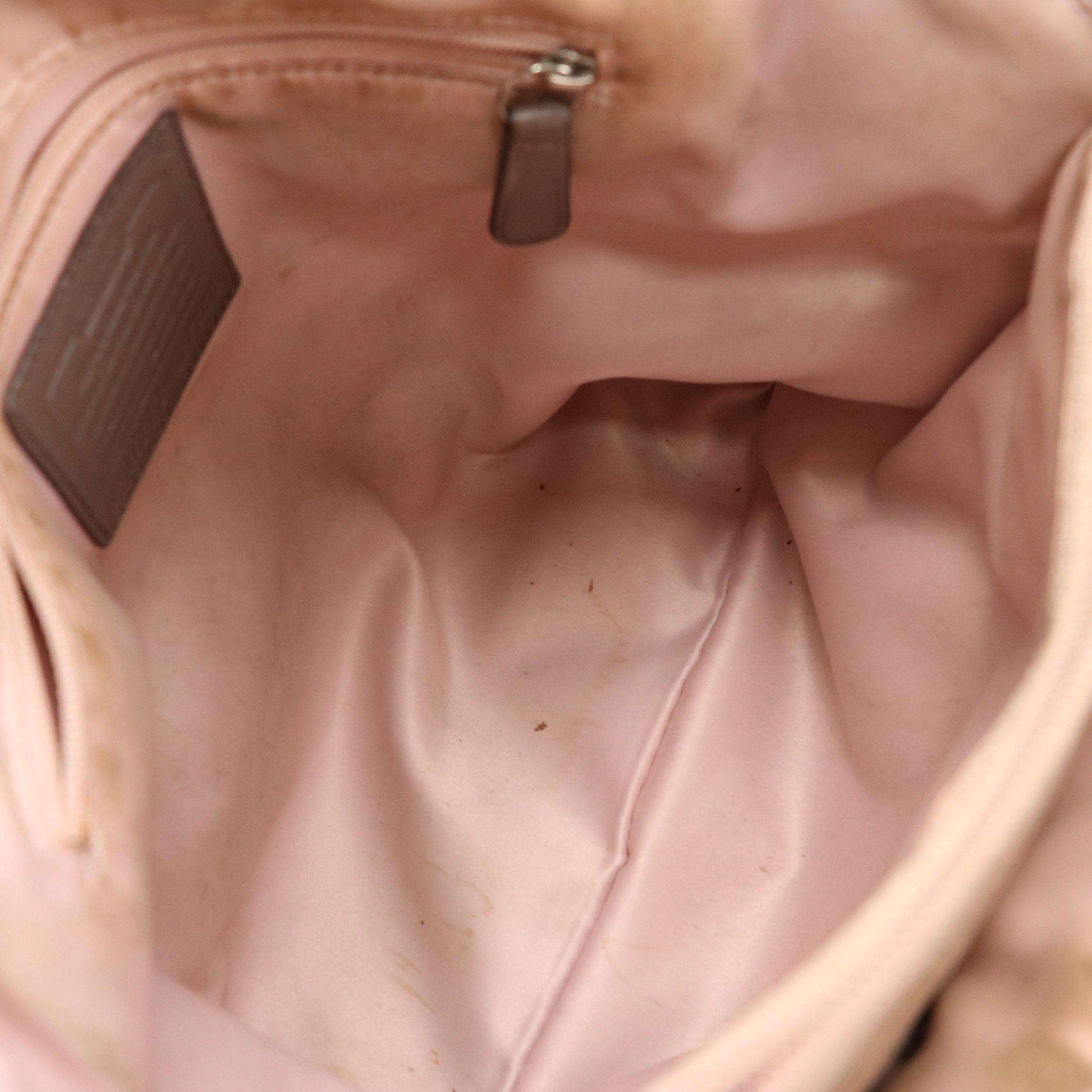 Coach Hampton Turnlock Shoulder Bag in Gray Leather