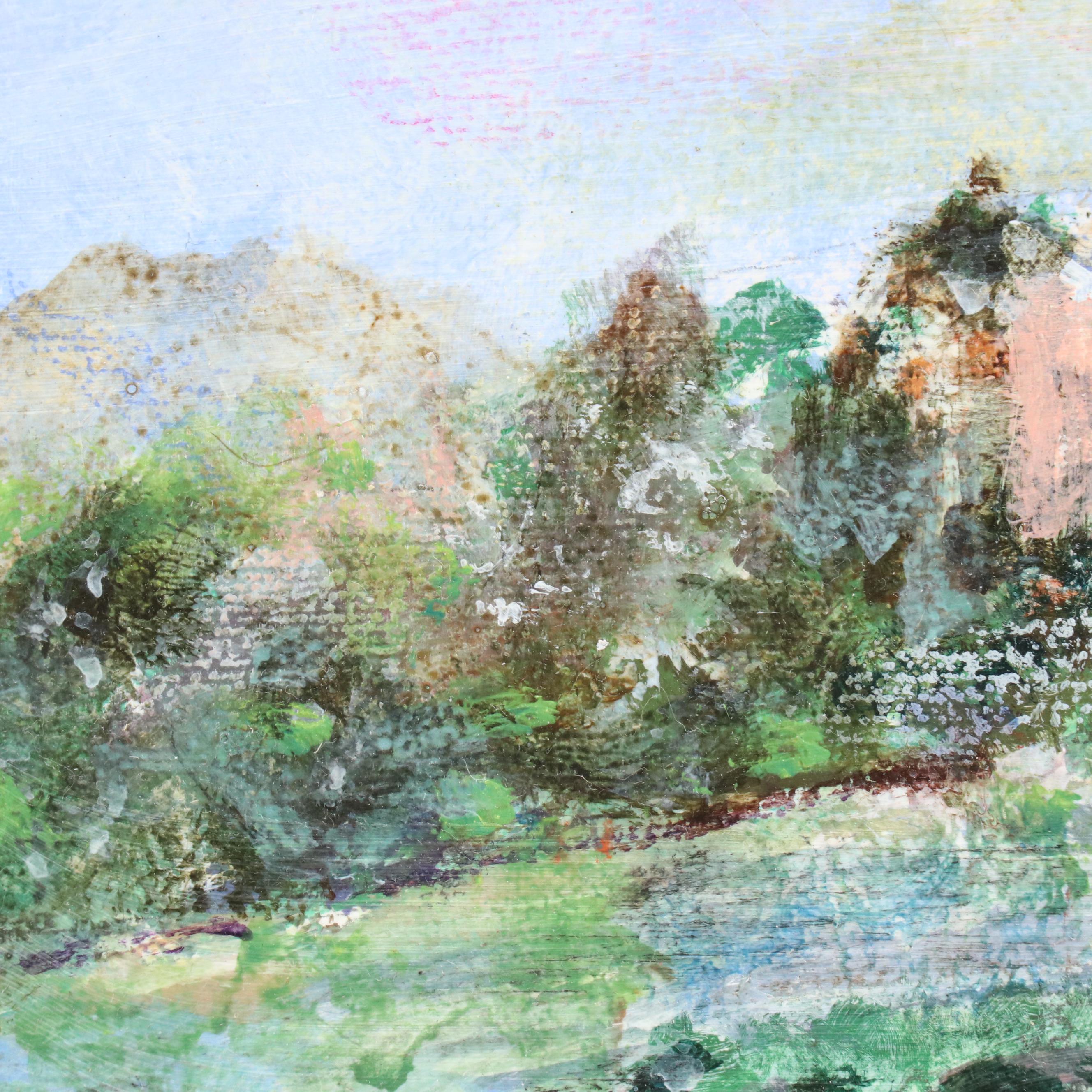 Joyce S. Friedeman Impressionist Style Oil Painting "View from Eden Park"