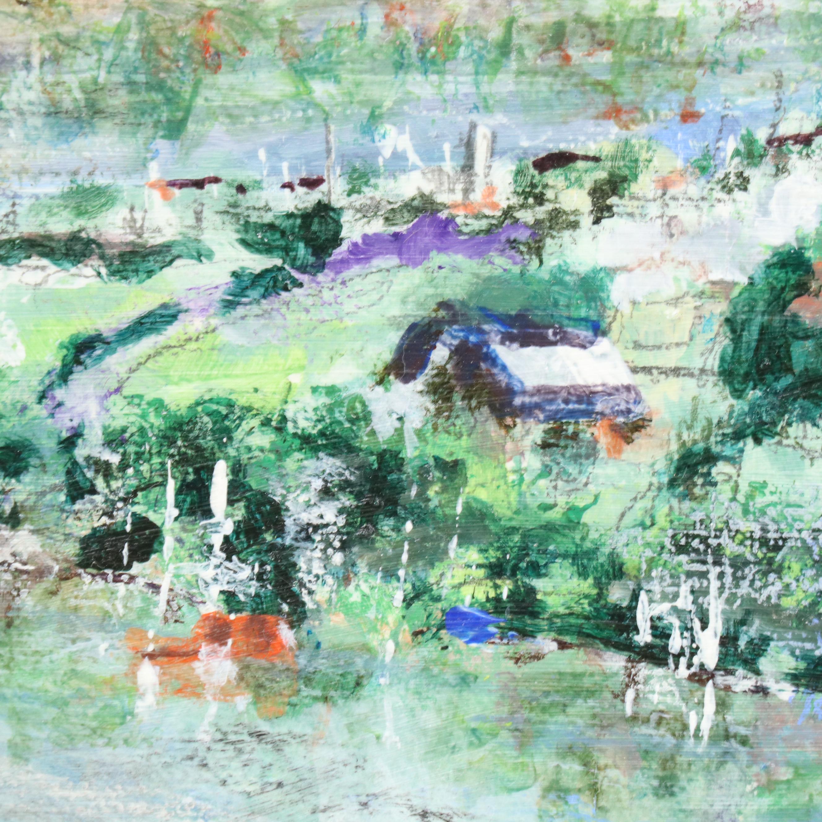 Joyce S. Friedeman Impressionist Style Oil Painting "View from Eden Park"